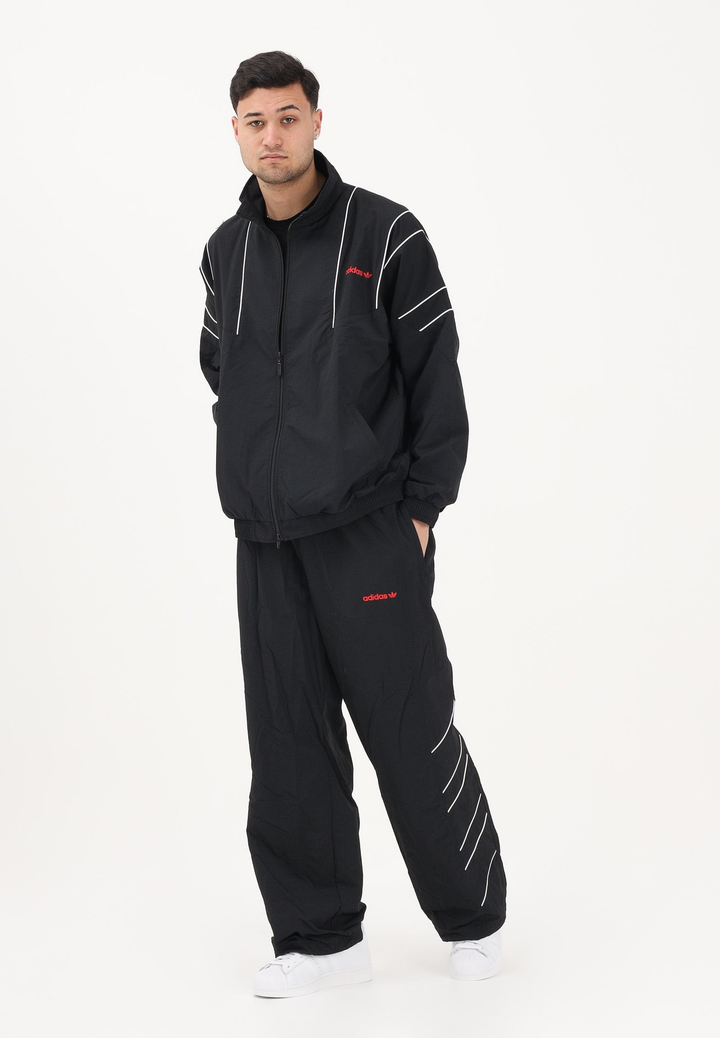 ADIDAS ORIGINALS Pantalone sportivo Cutline nero da uomo KE0093 . ADIDAS ORIGINALS