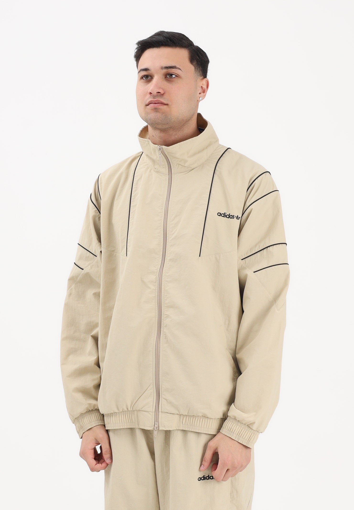 ADIDAS ORIGINALS Giacca a vento CUTLINE beige da uomo KE0095 . ADIDAS ORIGINALS