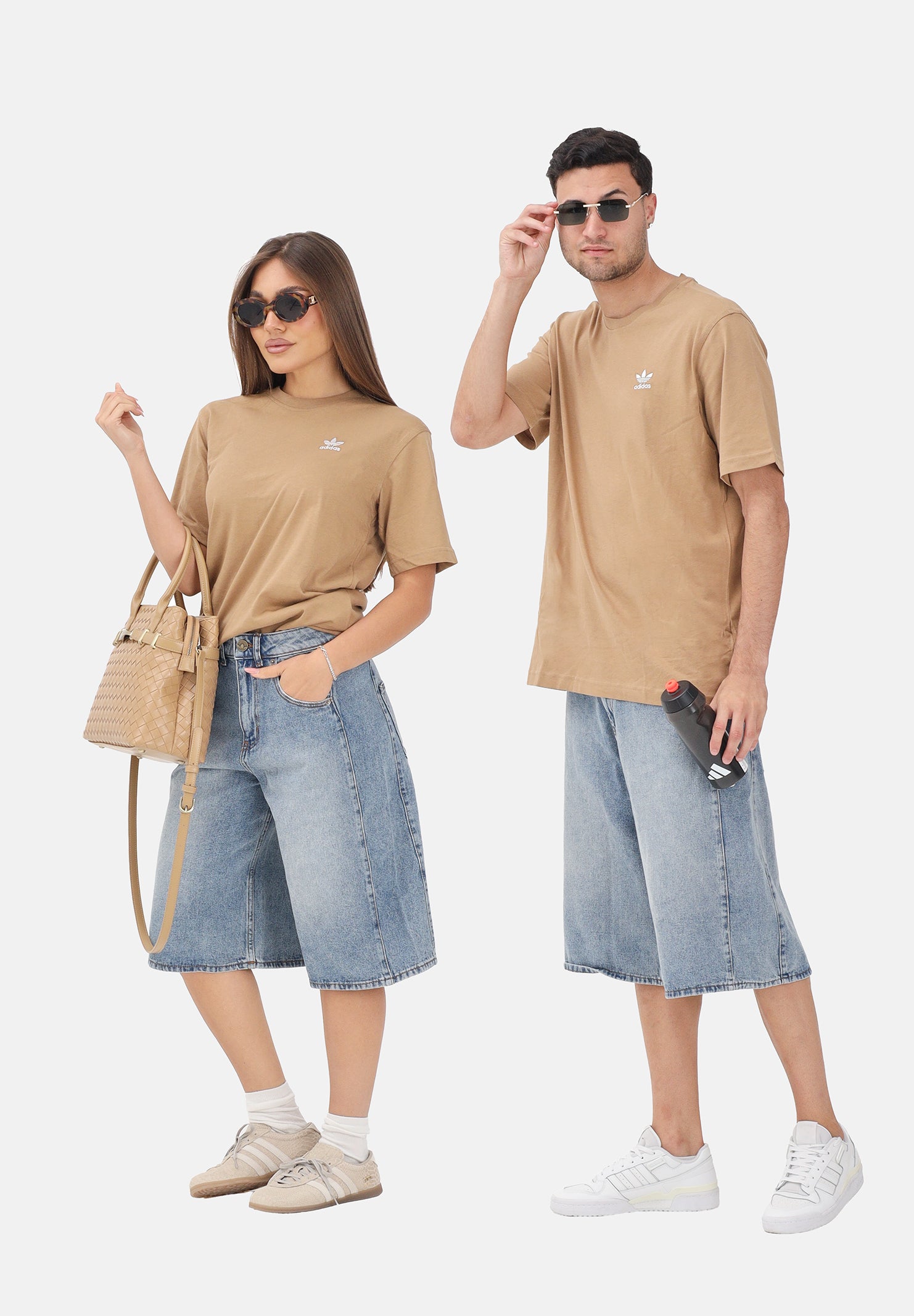 ADIDAS ORIGINALS Bermuda in denim Baggy Denim Shorts azzurro chiaro INDDNM denim chiaro da uomo e da donna KE0133 . ADIDAS ORIGINALS