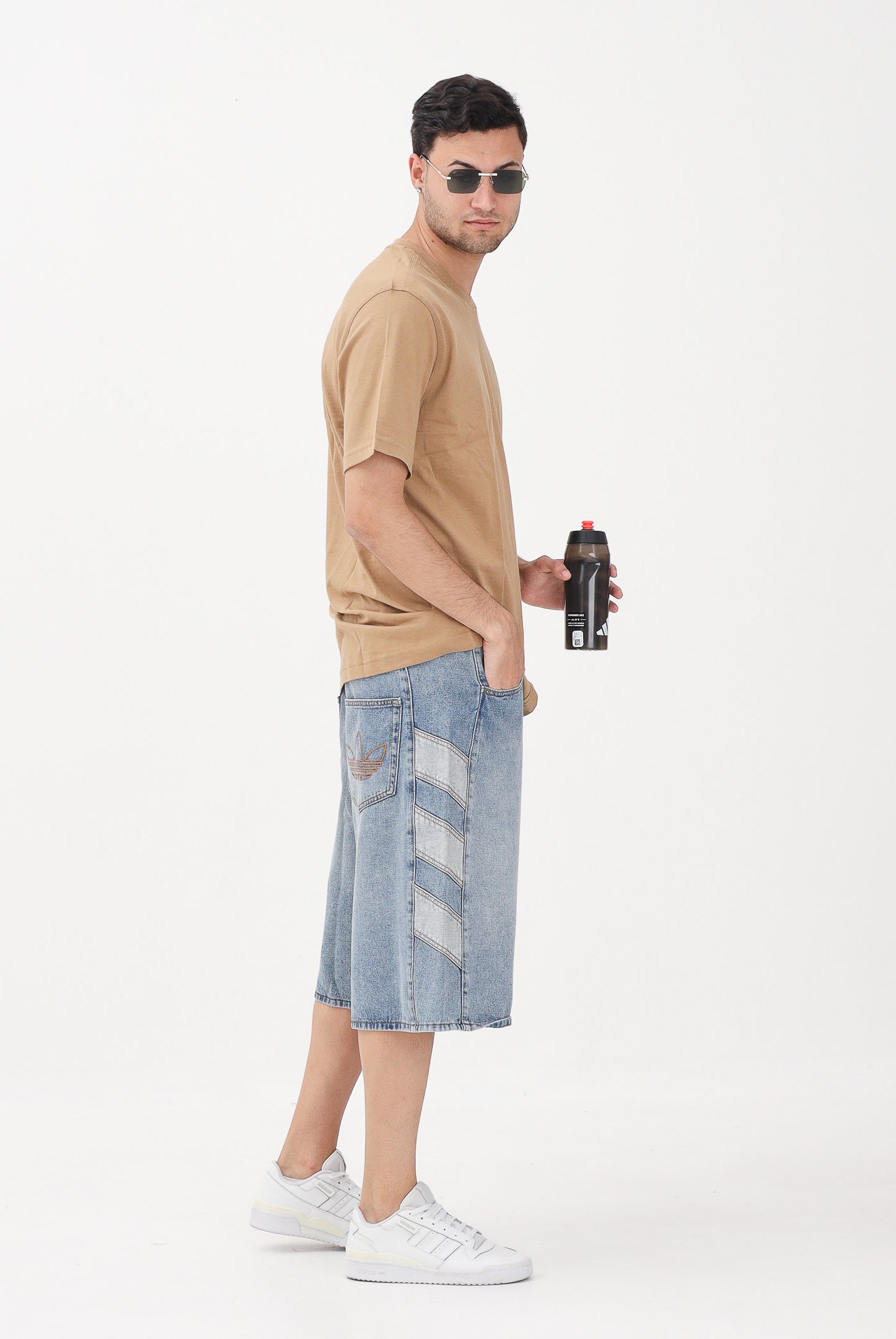 ADIDAS ORIGINALS Bermuda in denim Baggy Denim Shorts azzurro chiaro INDDNM denim chiaro da uomo e da donna KE0133 . ADIDAS ORIGINALS