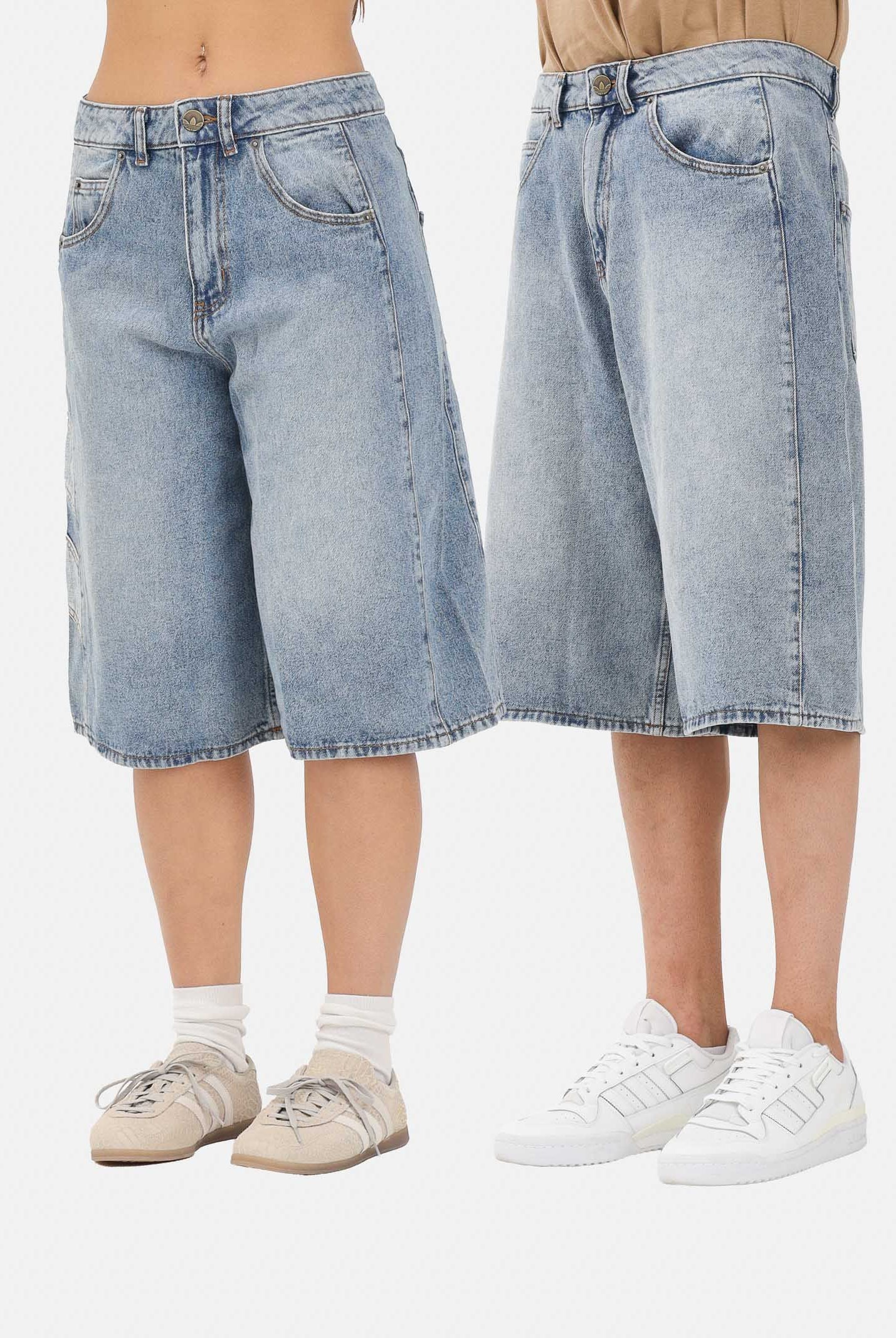 ADIDAS ORIGINALS Bermuda in denim Baggy Denim Shorts azzurro chiaro INDDNM denim chiaro da uomo e da donna KE0133 . ADIDAS ORIGINALS