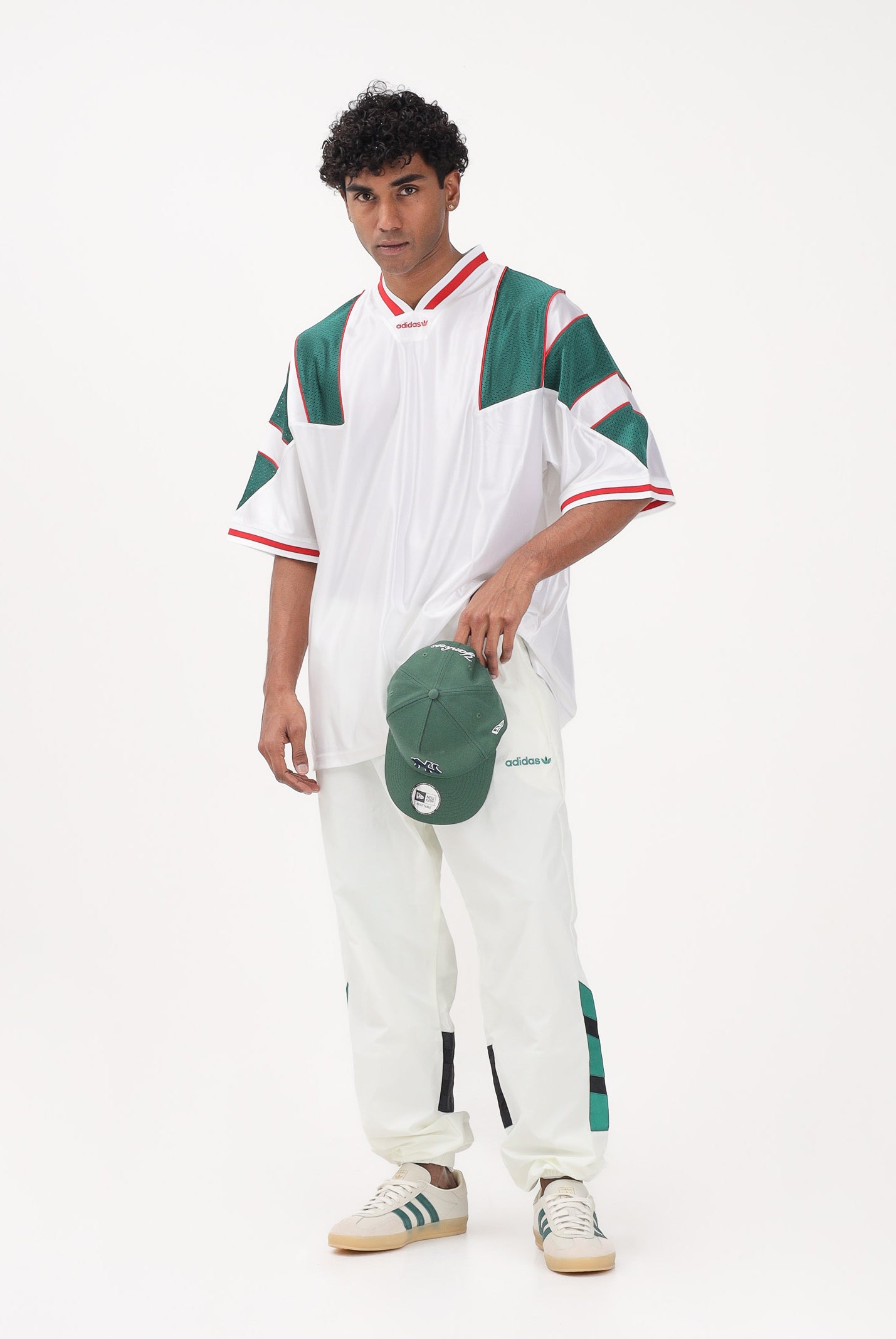 ADIDAS ORIGINALS T-shirt a manica corta PANEL bianca da uomo KE0156 . ADIDAS ORIGINALS