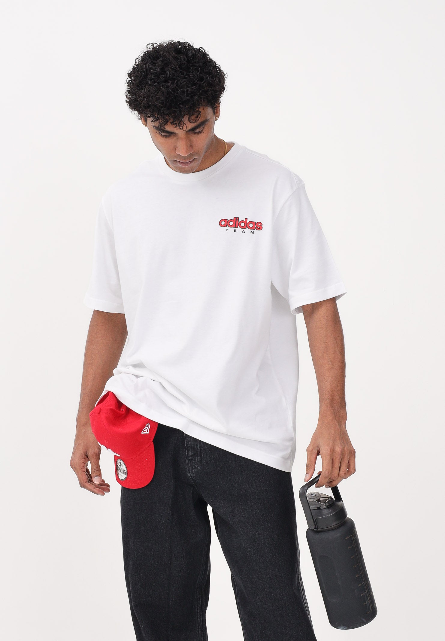 ADIDAS ORIGINALS T-shirt a manica corta GFX bianca da uomo KE0160 . ADIDAS ORIGINALS