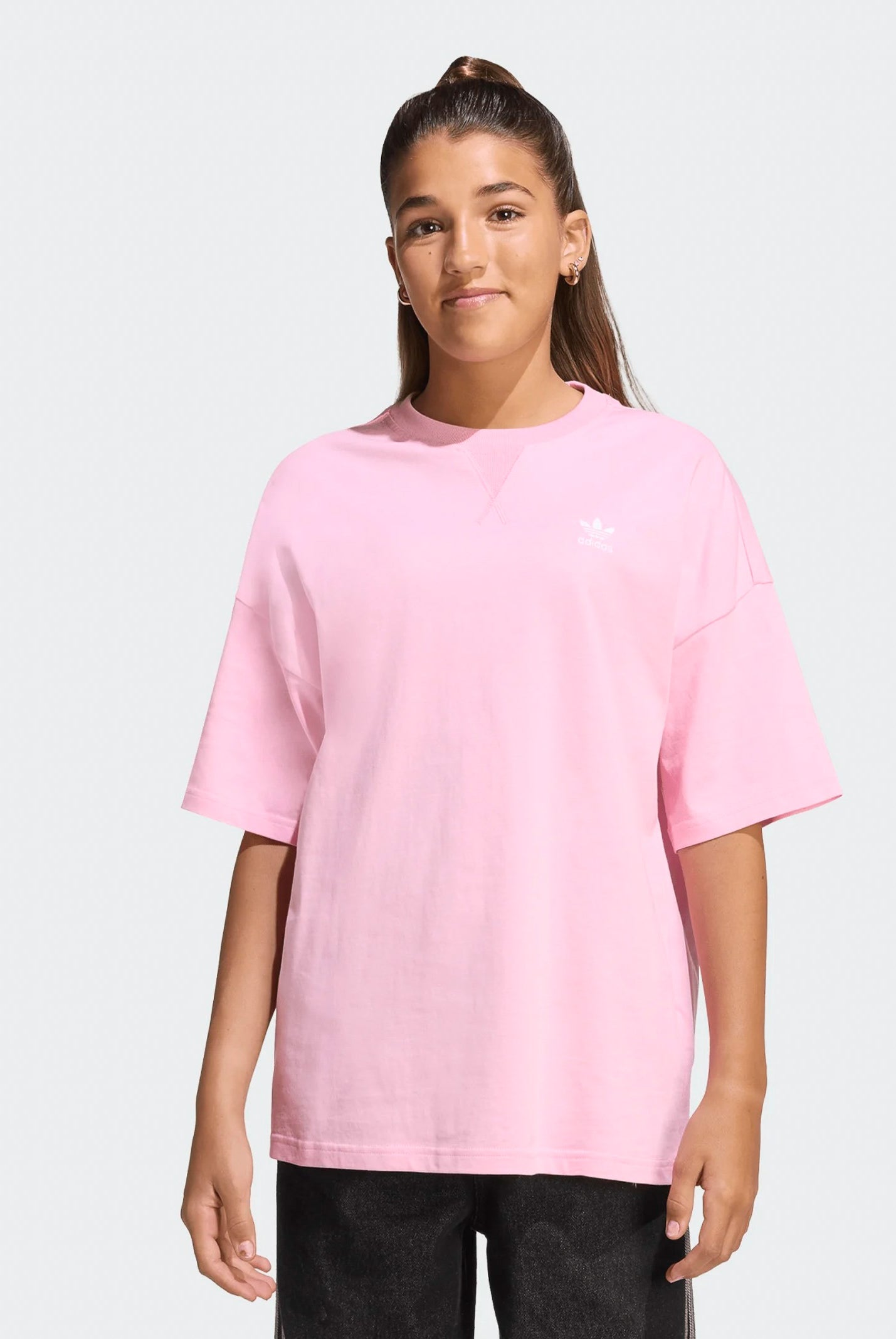 ADIDAS ORIGINALS T-shirt Tee rosa chiaro Pink Fusion da ragazza junior KE0399 . ADIDAS ORIGINALS