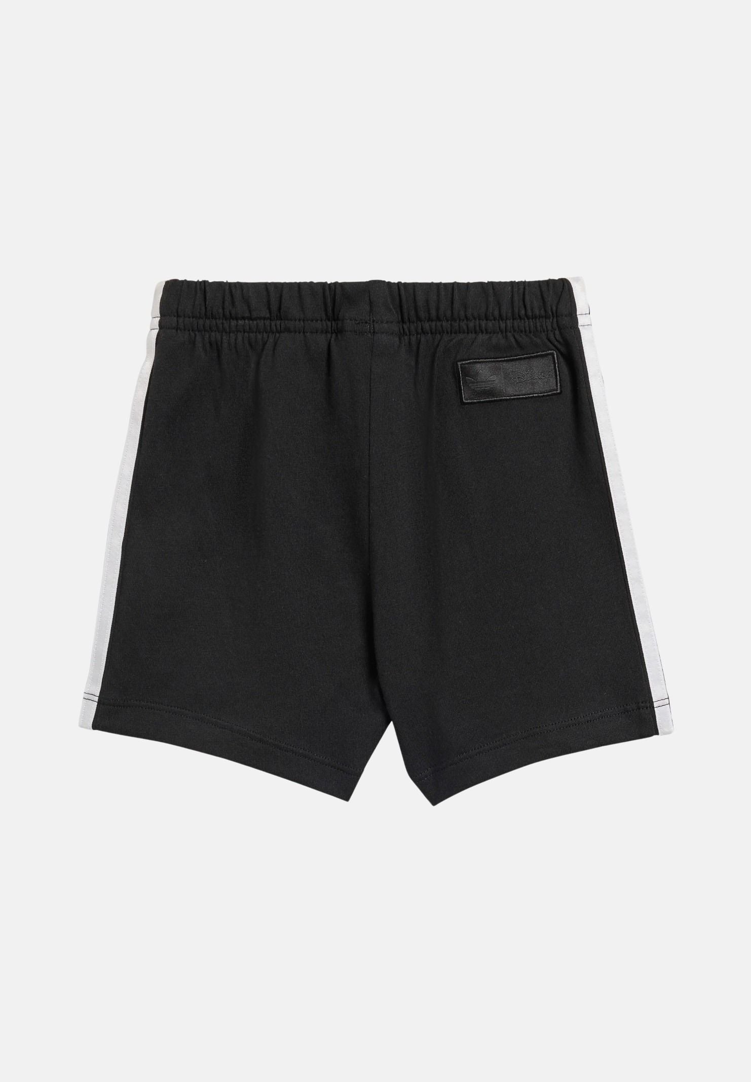 ADIDAS ORIGINALS completino Set T-shirt e short bianco e nero da neonato KE0476 . ADIDAS ORIGINALS