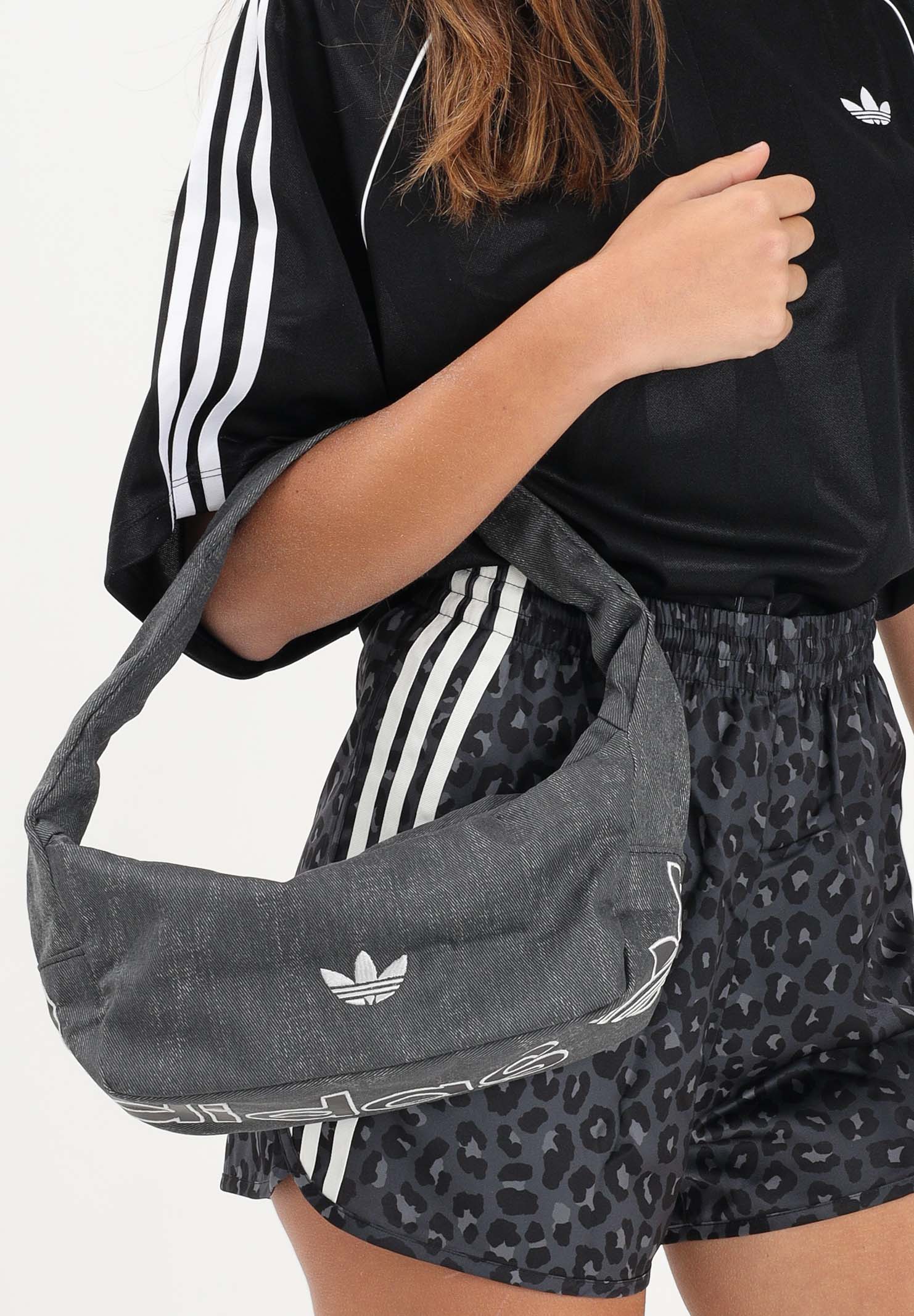 ADIDAS ORIGINALS Borsa a spalla Washed Effect nera da donna KE0683 . ADIDAS ORIGINALS