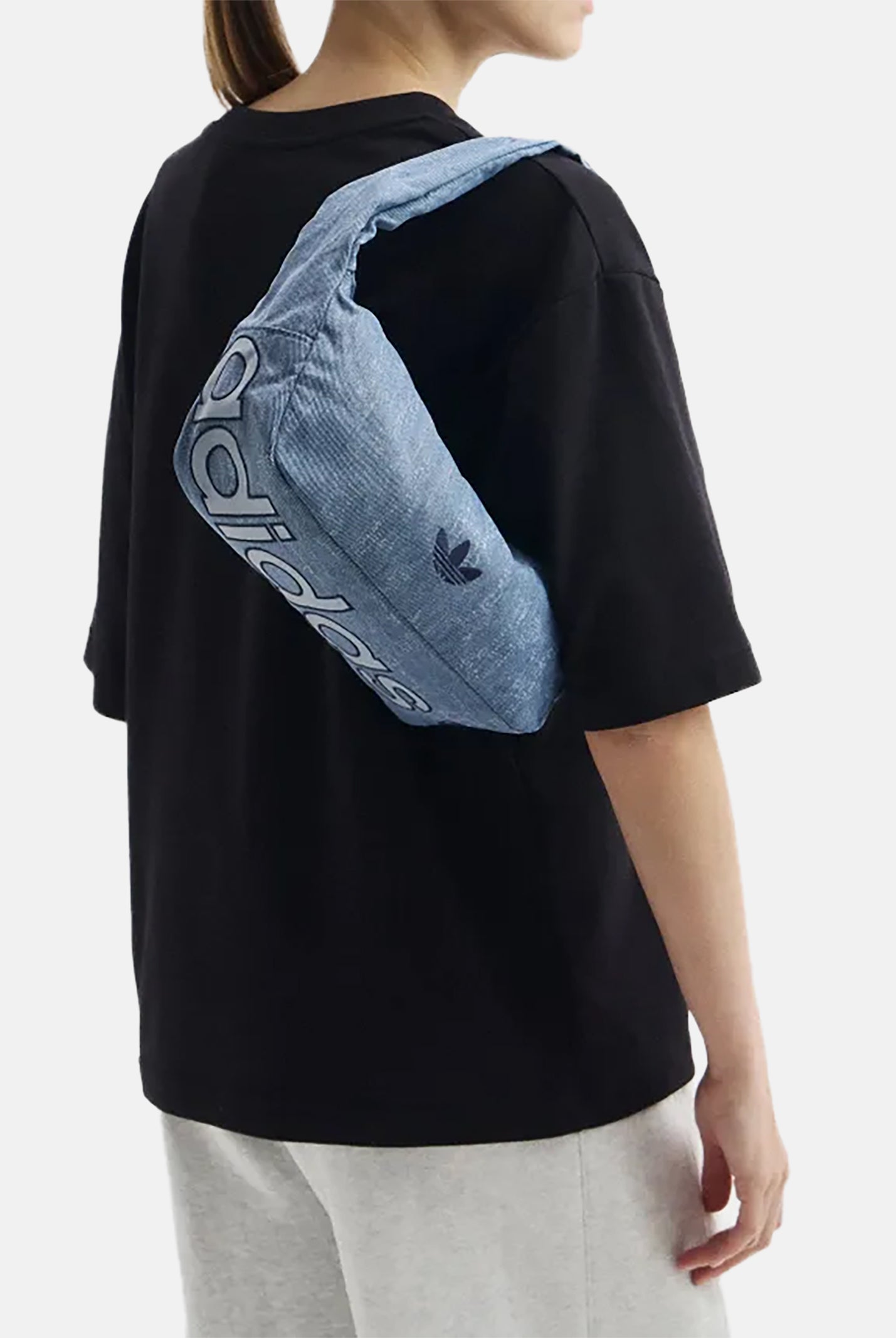 ADIDAS ORIGINALS Borsa a spalla Washed Effect in denim medio da donna KE0684 . ADIDAS ORIGINALS