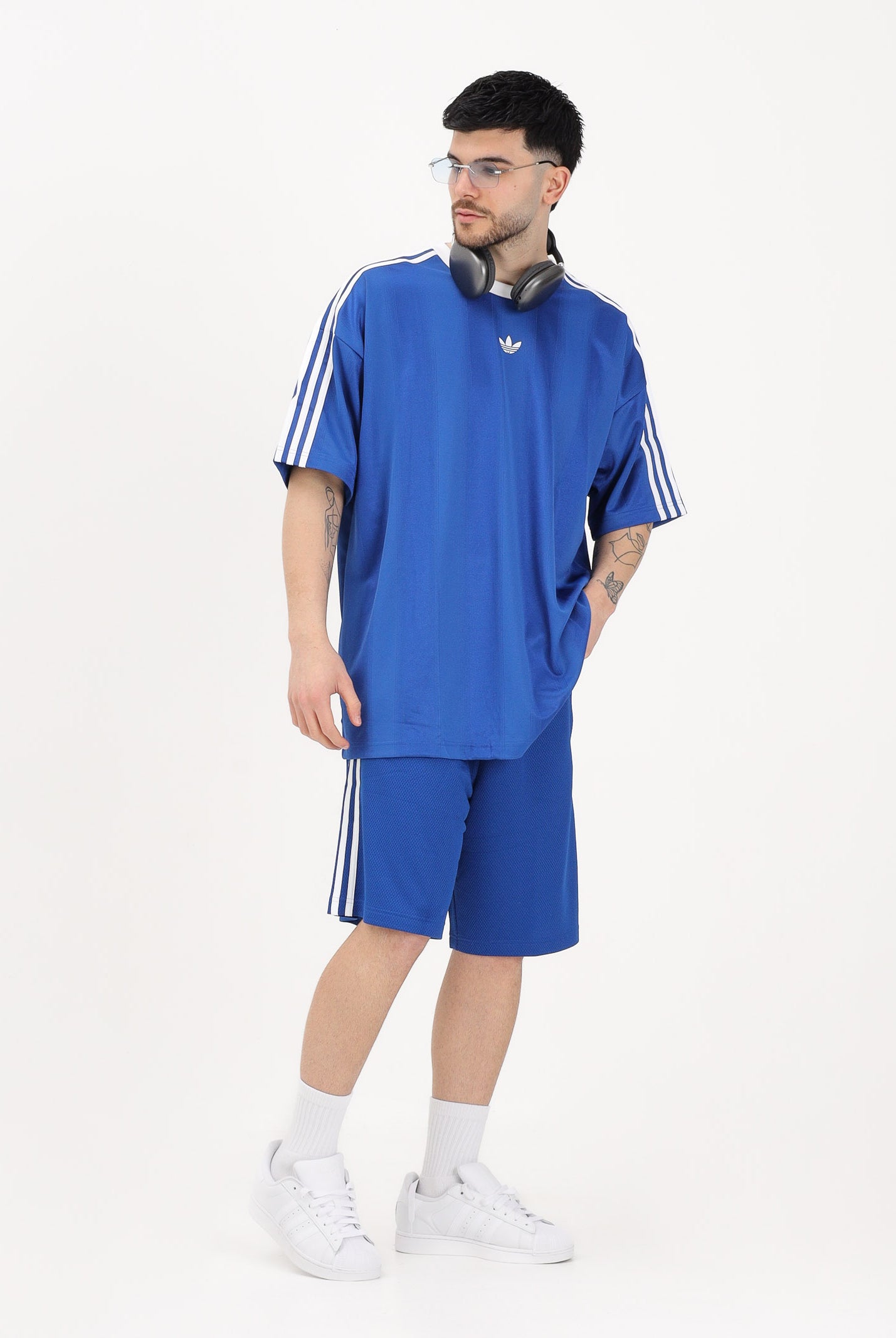 ADIDAS ORIGINALS Shorts sportivo ADICOLOR MESH blu da uomo KE0833 . ADIDAS ORIGINALS