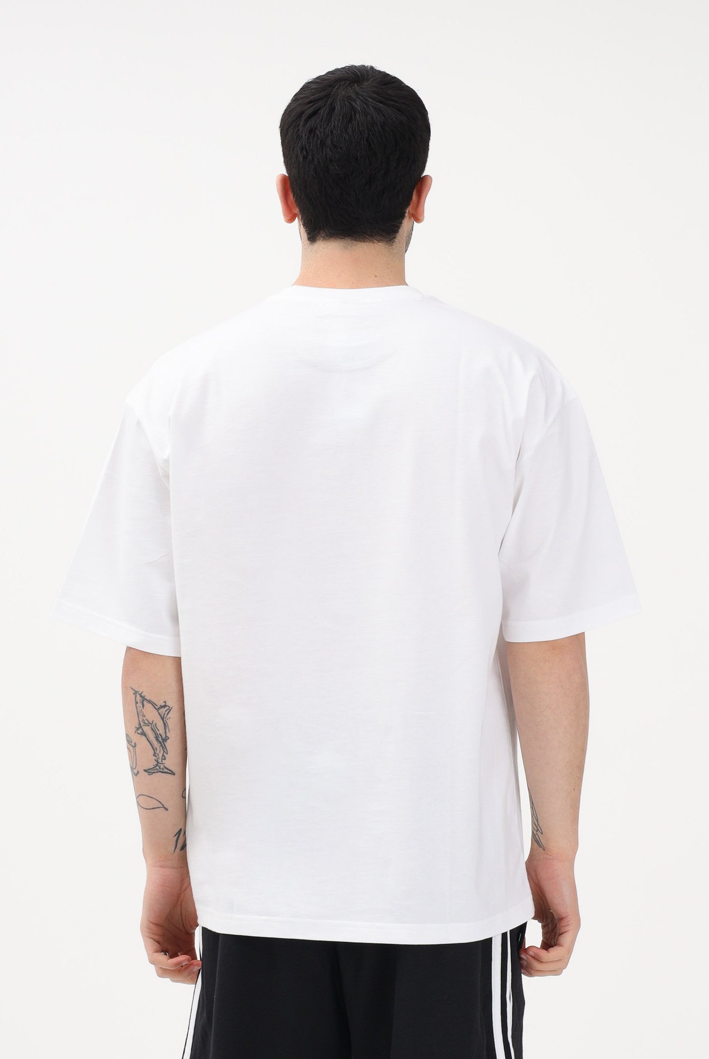 ADIDAS ORIGINALS T-shirt a manica corta TREFOIL bianca da uomo KE0901 . ADIDAS ORIGINALS