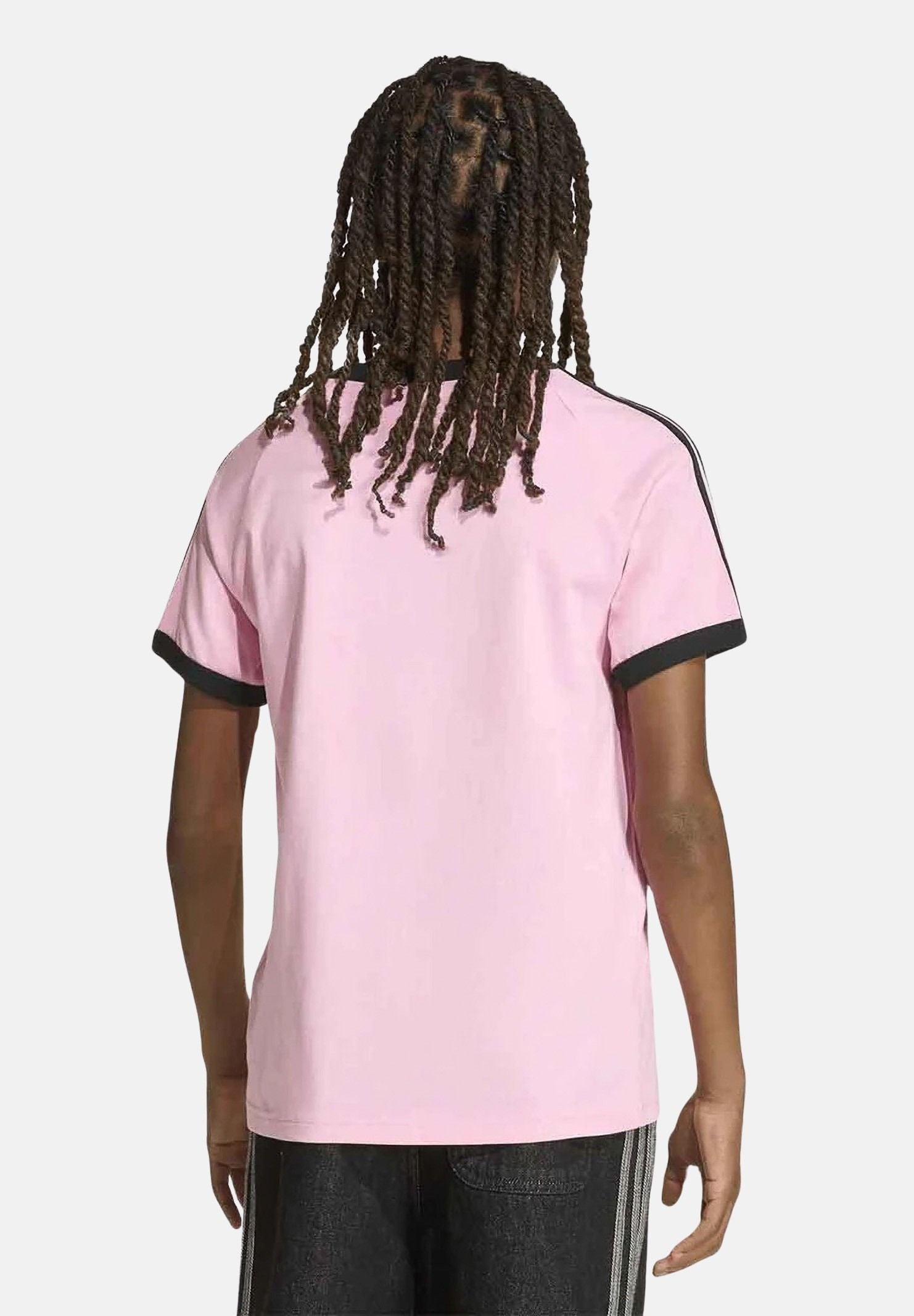ADIDAS ORIGINALS T-shirt a manica corta 3 STRIPES rosa da bambina KE0922 . ADIDAS ORIGINALS