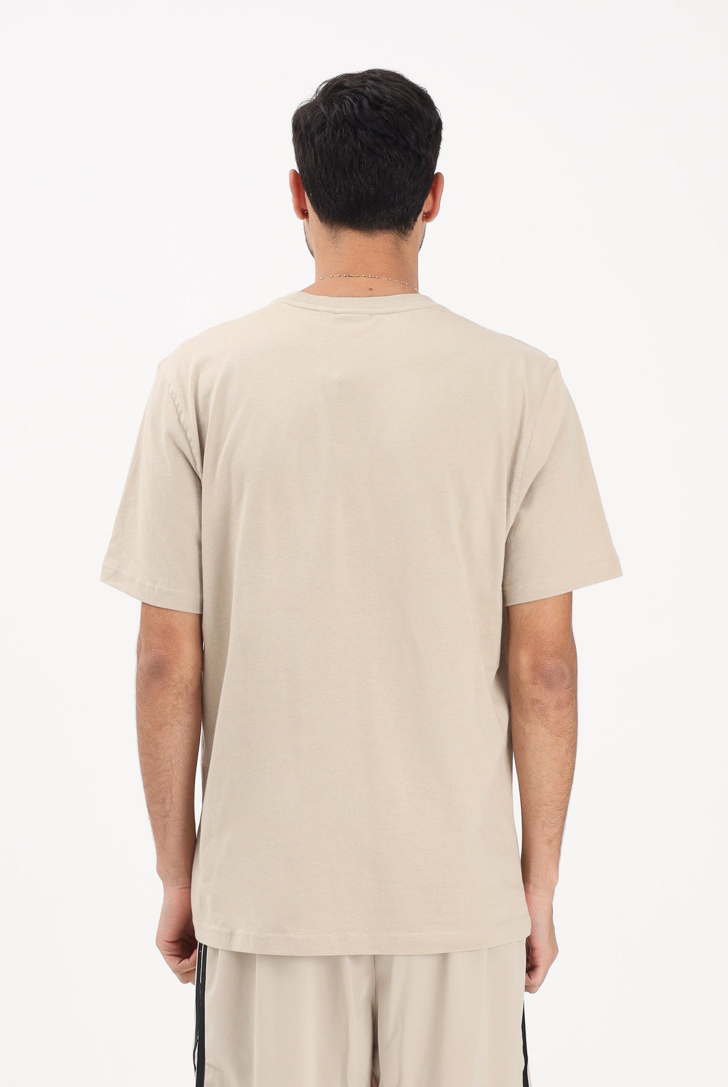 ADIDAS ORIGINALS T-shirt a manica corta TREFOIL ESSENTIALS beige da uomo KE1189 . ADIDAS ORIGINALS