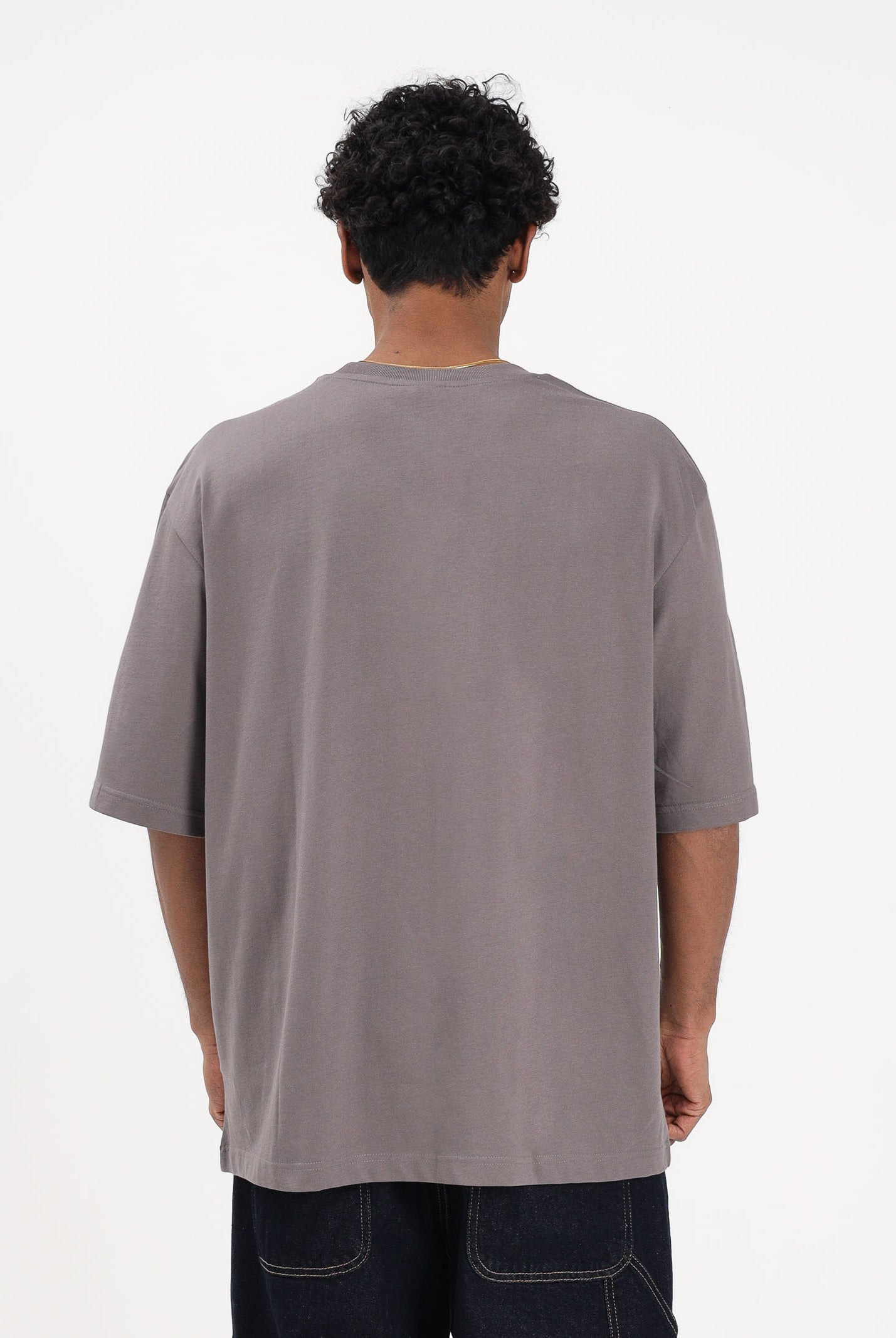 ADIDAS ORIGINALS T-shirt a manica corta ADICOLOR 3-STRIPES OVERSIZED grigia da uomo KE1591 . ADIDAS ORIGINALS