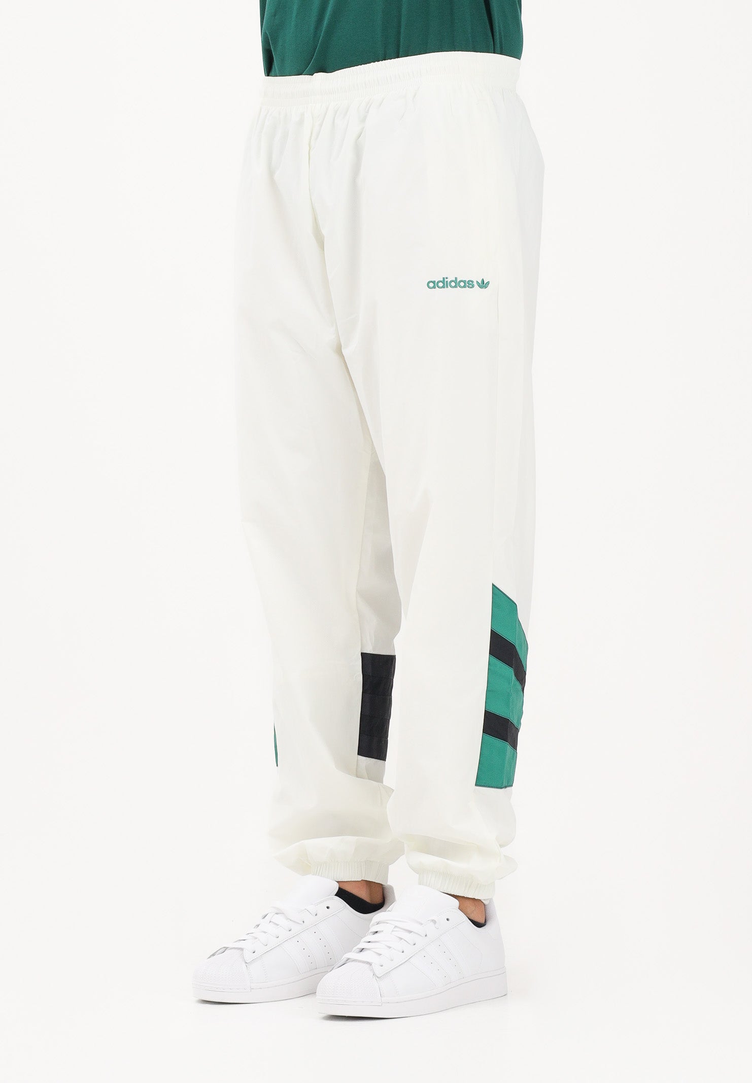 ADIDAS ORIGINALS Pantalone sportivo SANTIAGO bianco da uomo KE2148 . ADIDAS ORIGINALS
