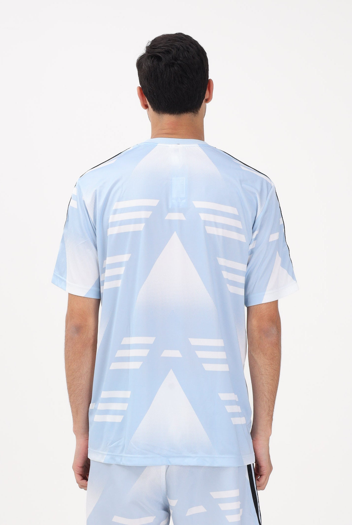 ADIDAS ORIGINALS T-shirt a manica corta Loose Sponsored azzurra da uomo KE2161 . ADIDAS ORIGINALS