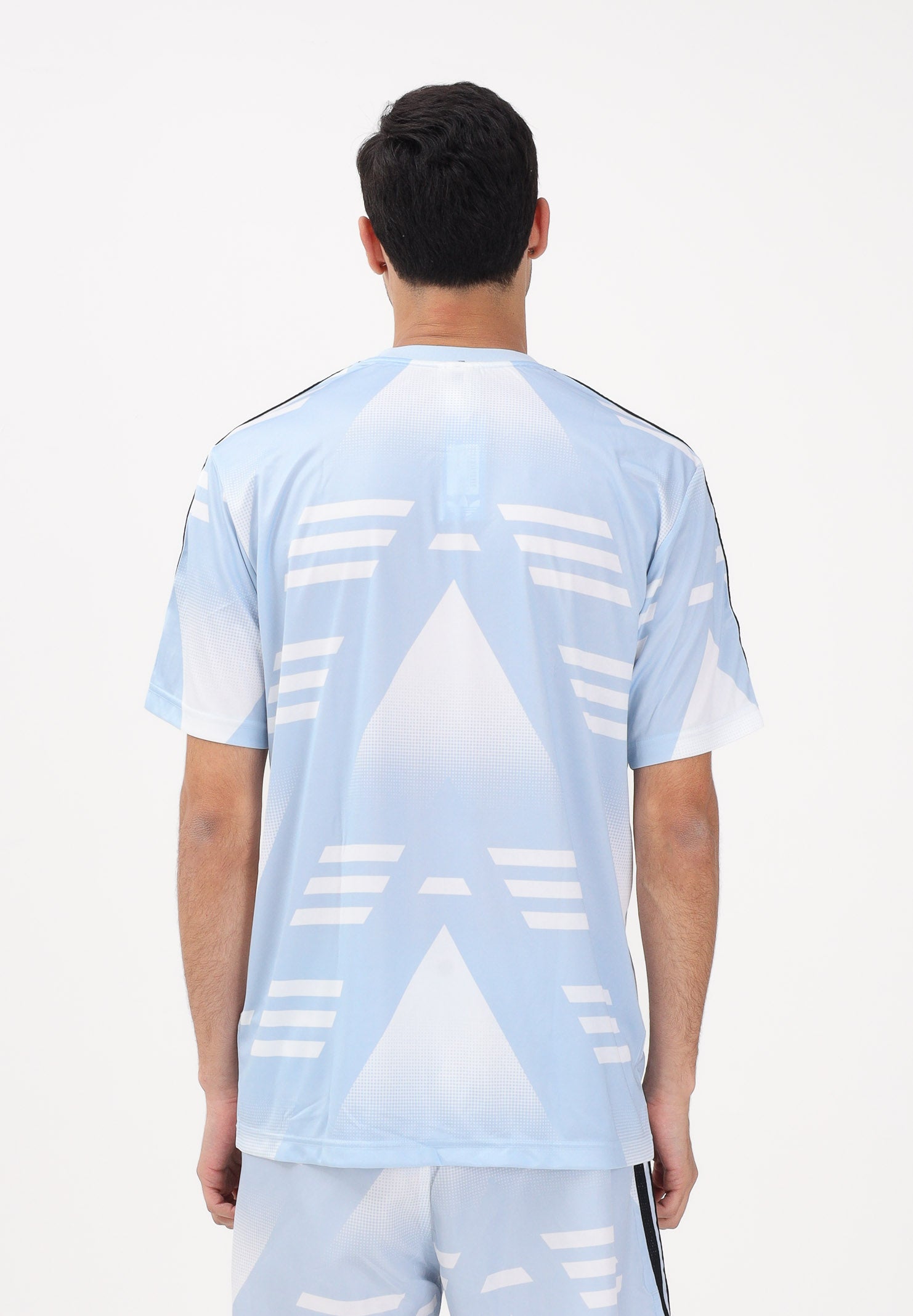 ADIDAS ORIGINALS T-shirt a manica corta Loose Sponsored azzurra da uomo KE2161 . ADIDAS ORIGINALS