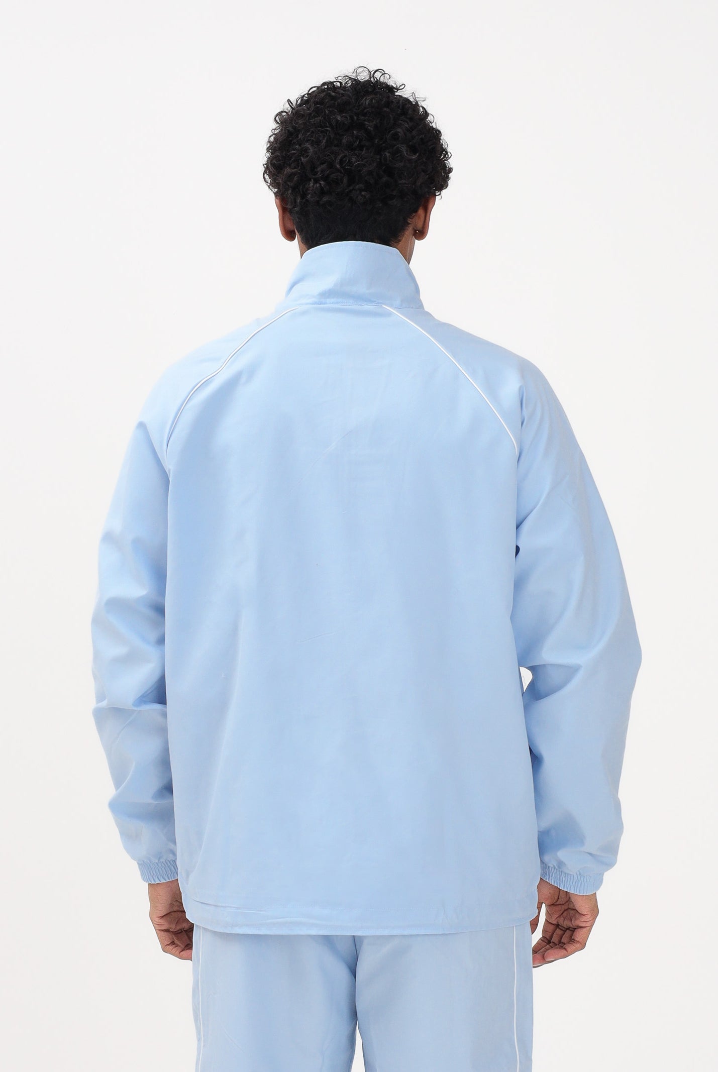 ADIDAS ORIGINALS Giacca a vento CHEST STRIPES celeste da uomo KE2164 . ADIDAS ORIGINALS
