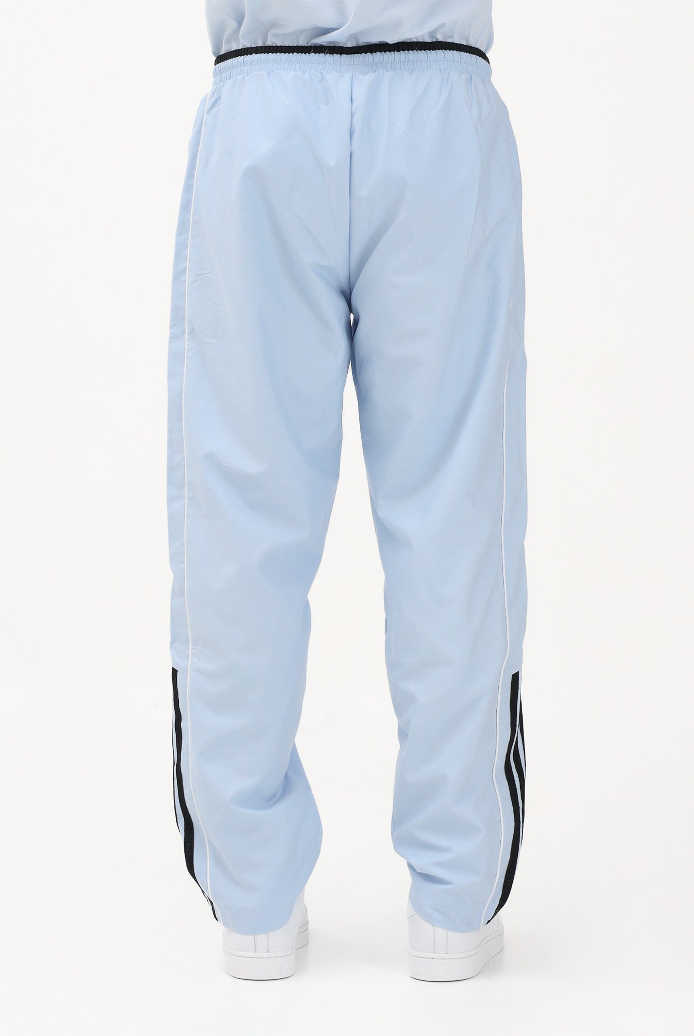 ADIDAS ORIGINALS Pantalone sportivo HALF STRIPES celeste da uomo KE2165 . ADIDAS ORIGINALS