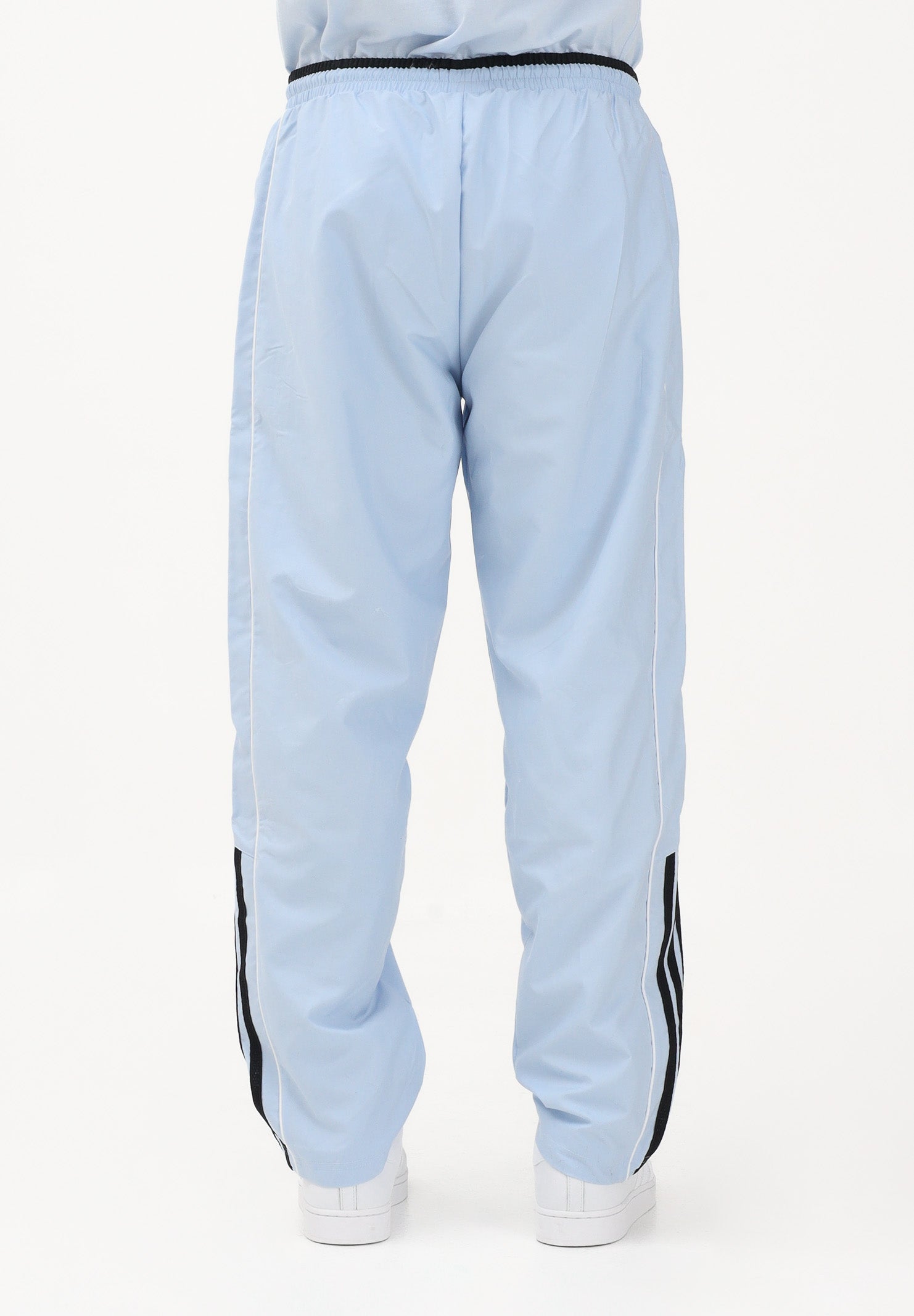 ADIDAS ORIGINALS Pantalone sportivo HALF STRIPES celeste da uomo KE2165 . ADIDAS ORIGINALS