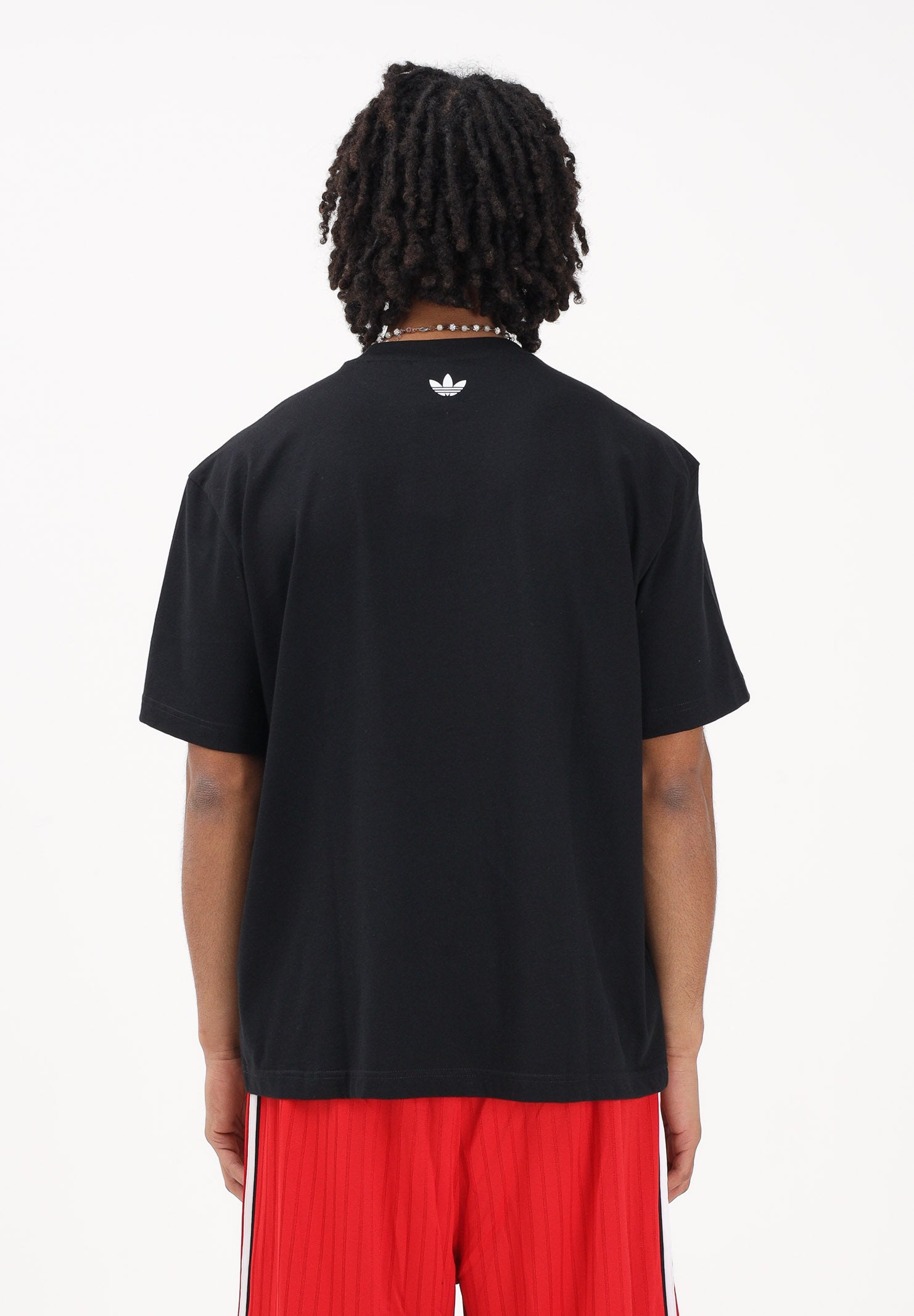 ADIDAS ORIGINALS T-shirt a manica corta GFX VARSITY nera da uomo KE2250 . ADIDAS ORIGINALS