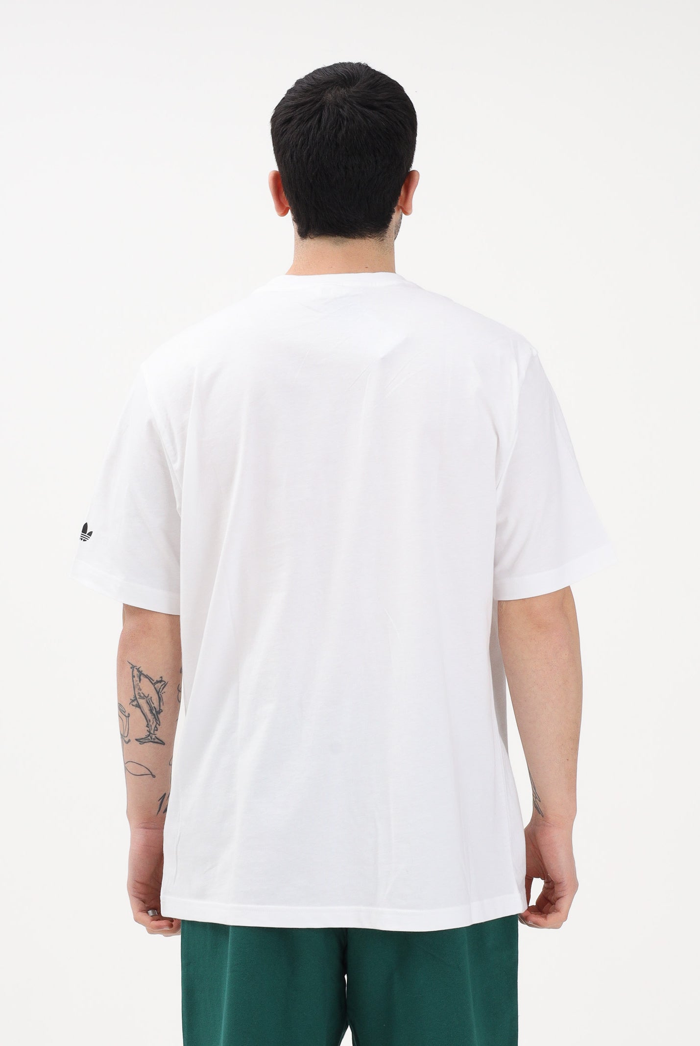 ADIDAS ORIGINALS T-shirt a manica corta GFX VARSITY bianca da uomo KE2252 . ADIDAS ORIGINALS