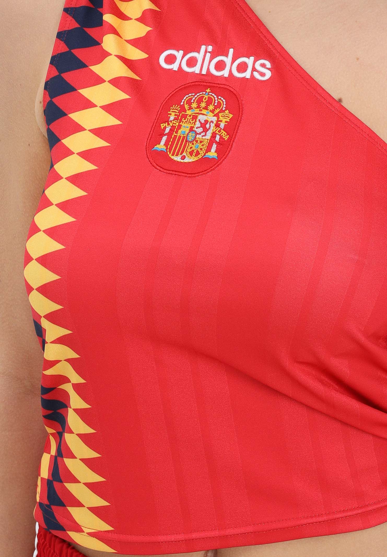 ADIDAS ORIGINALS Top Spain Reconstructed Bringback rosso da donna KE2292 . ADIDAS ORIGINALS
