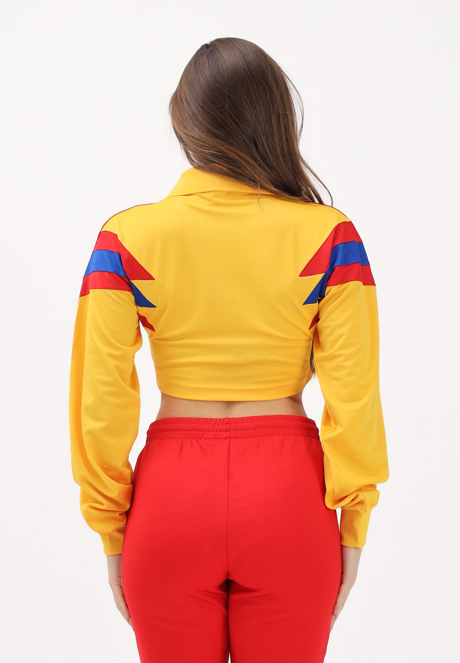 ADIDAS ORIGINALS Felpa girocollo Colombia Reconstructed Bringback Jersey gialla da donna KE2299 . ADIDAS ORIGINALS