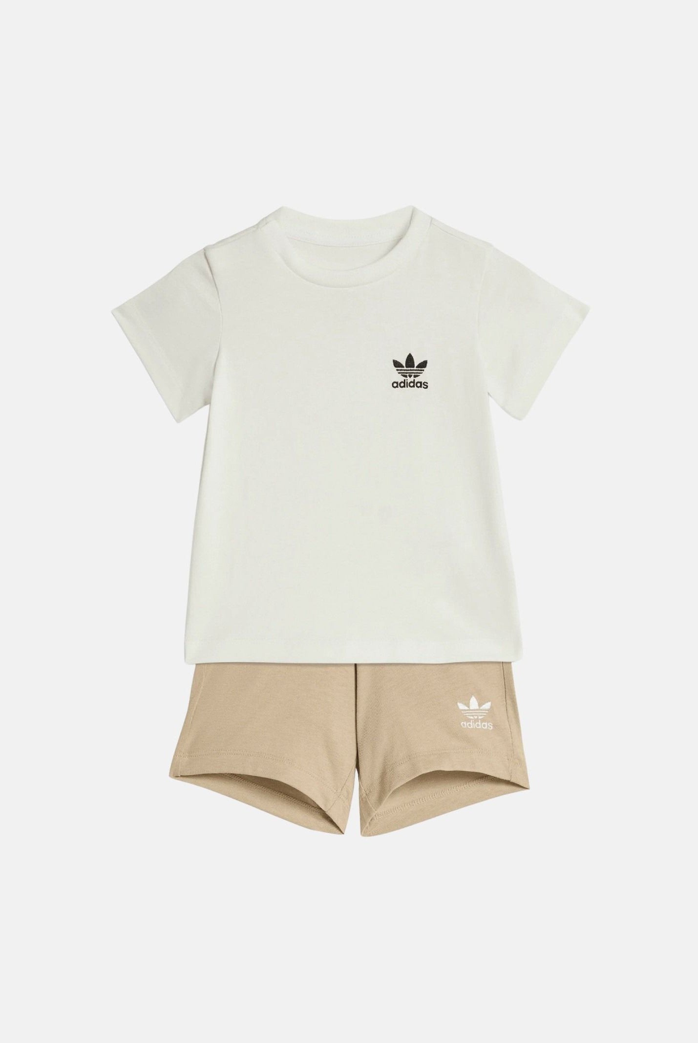 ADIDAS ORIGINALS Completino bianco e beige da neonato KE2357 . ADIDAS ORIGINALS