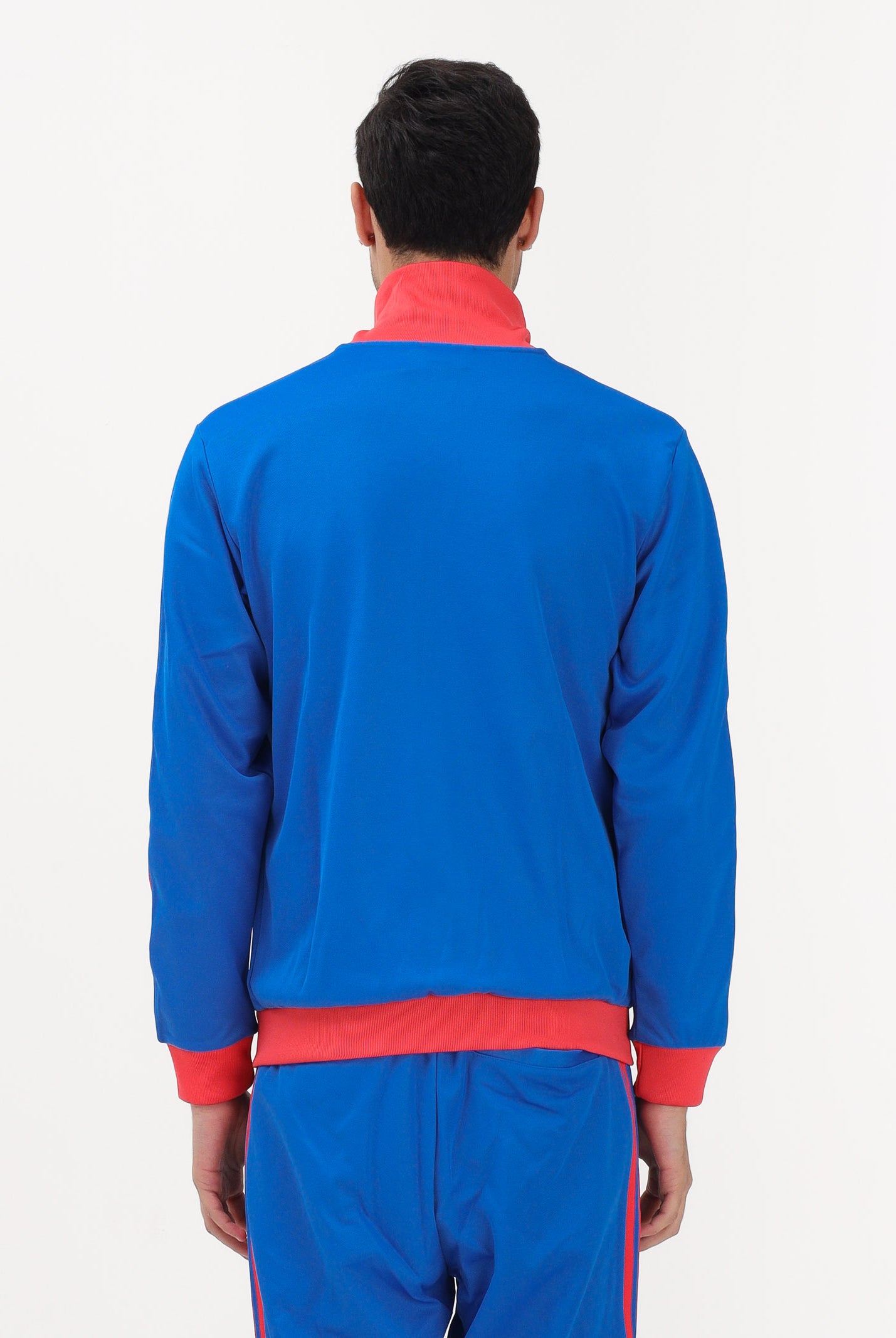 ADIDAS ORIGINALS Felpa con zip CLASSIC blu e rosso per uomo e donna KE2412 . ADIDAS ORIGINALS