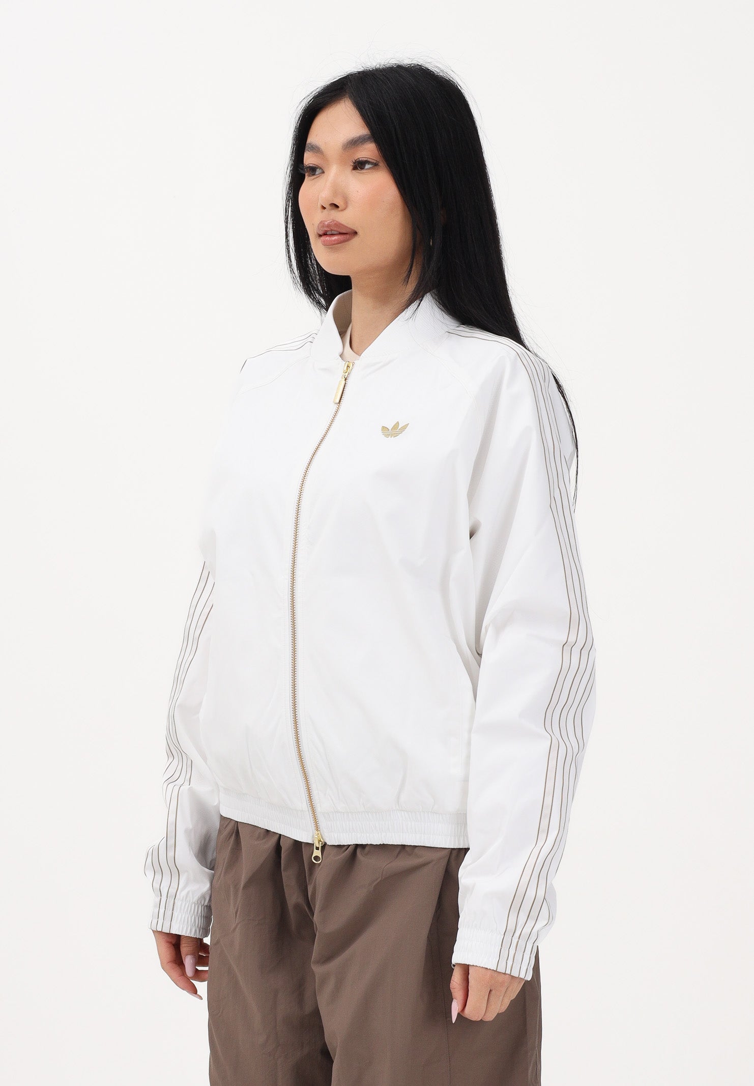 ADIDAS ORIGINALS Giacca a vento SST bianca da donna KE2414 . ADIDAS ORIGINALS