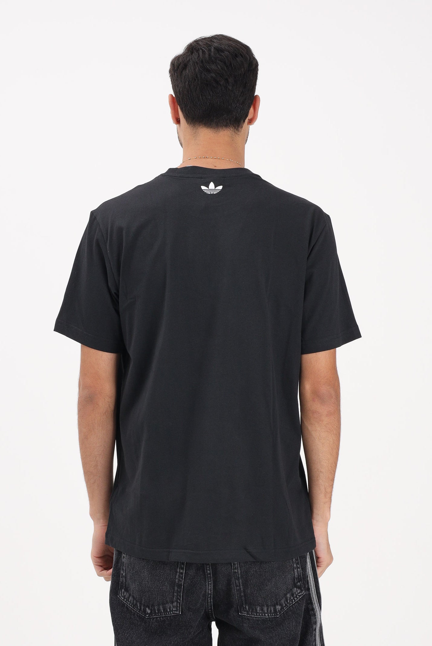 ADIDAS ORIGINALS T-shirt a manica corta Archive Anime Football nera da uomo KE2768 . ADIDAS ORIGINALS