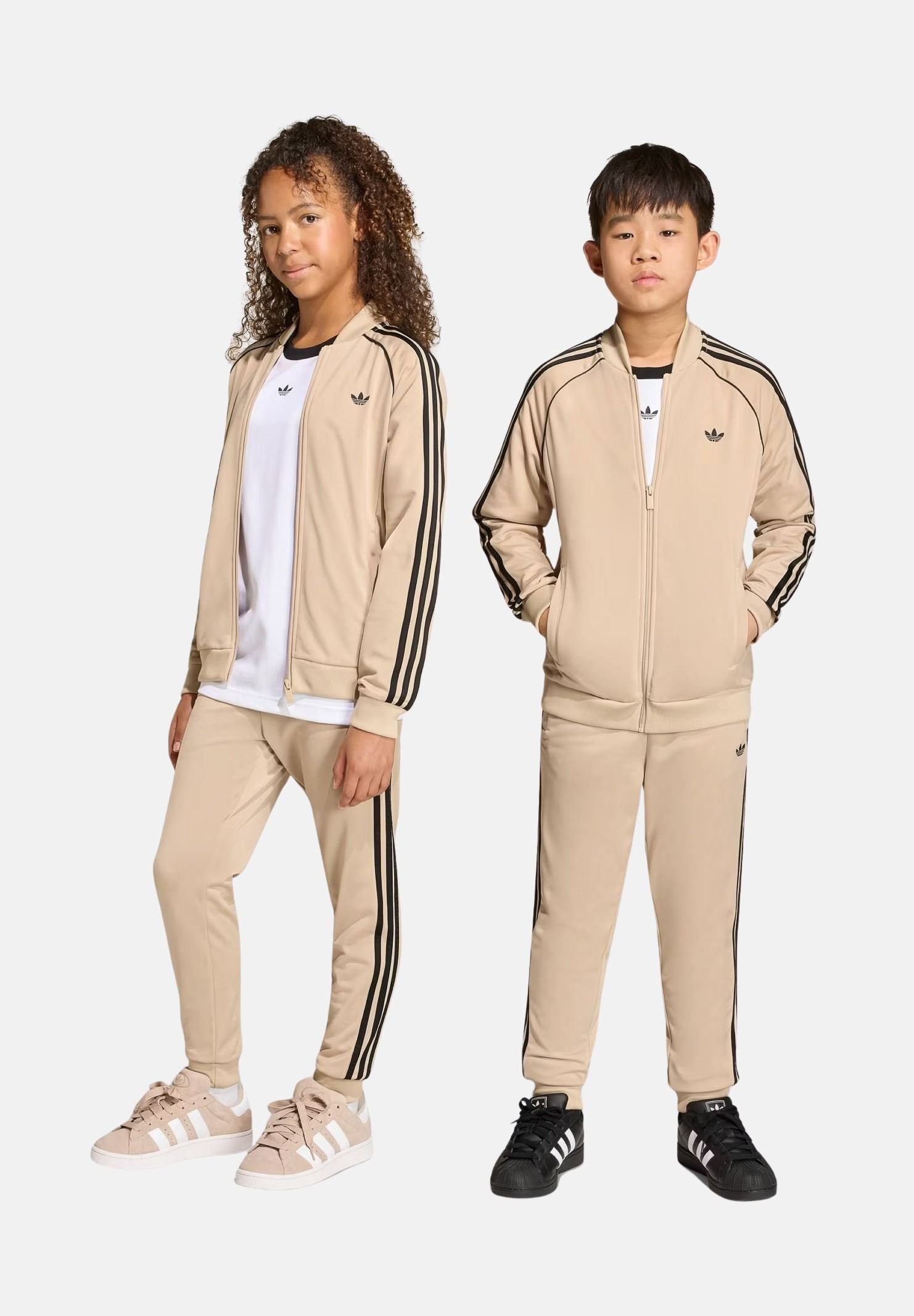 ADIDAS ORIGINALS Pantalone sportivo SST beige per bambino e bambina KE2864 . ADIDAS ORIGINALS