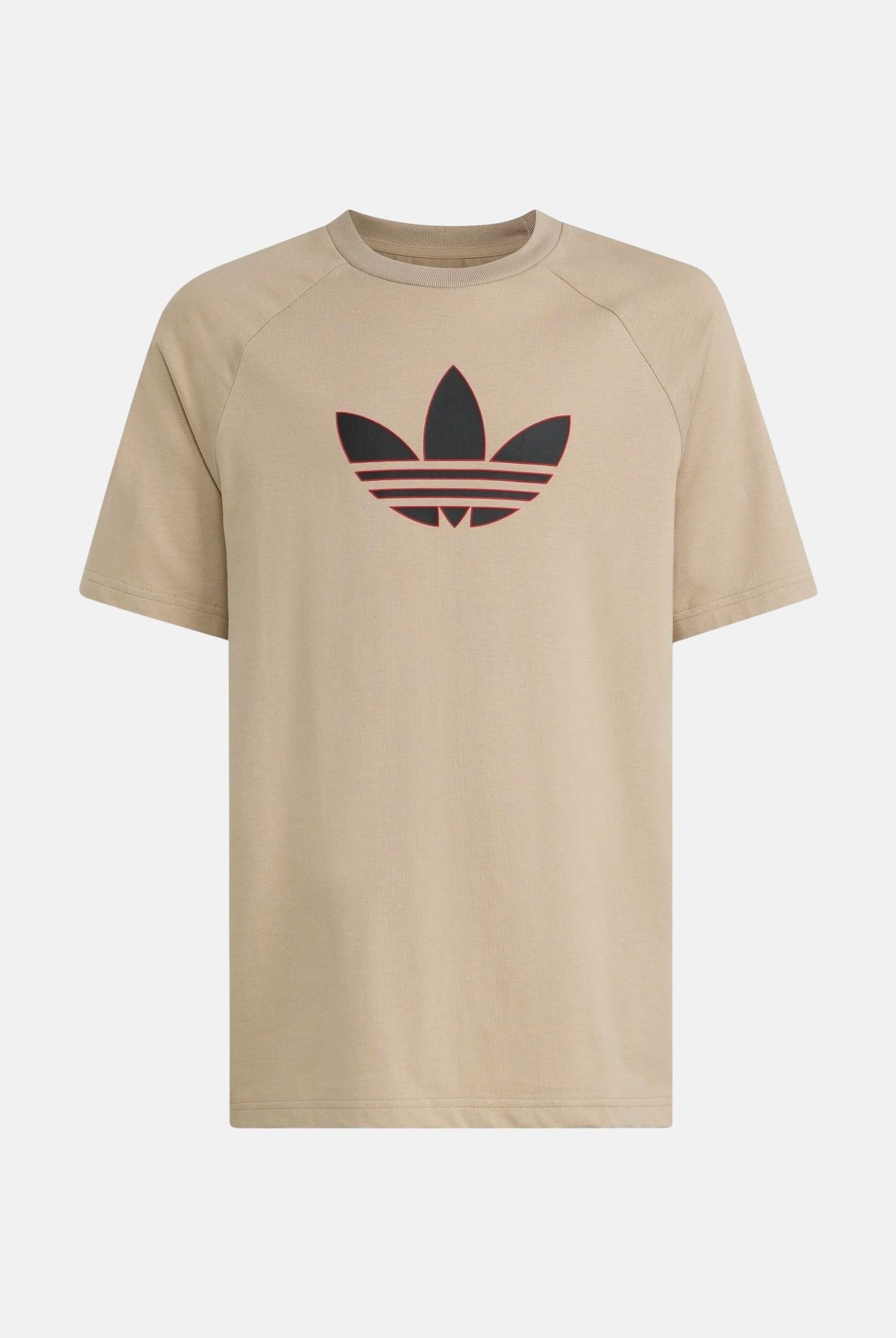 ADIDAS ORIGINALS T-shirt a manica corta Trefoil Loose beige per bambino e bambina KE2874 . ADIDAS ORIGINALS