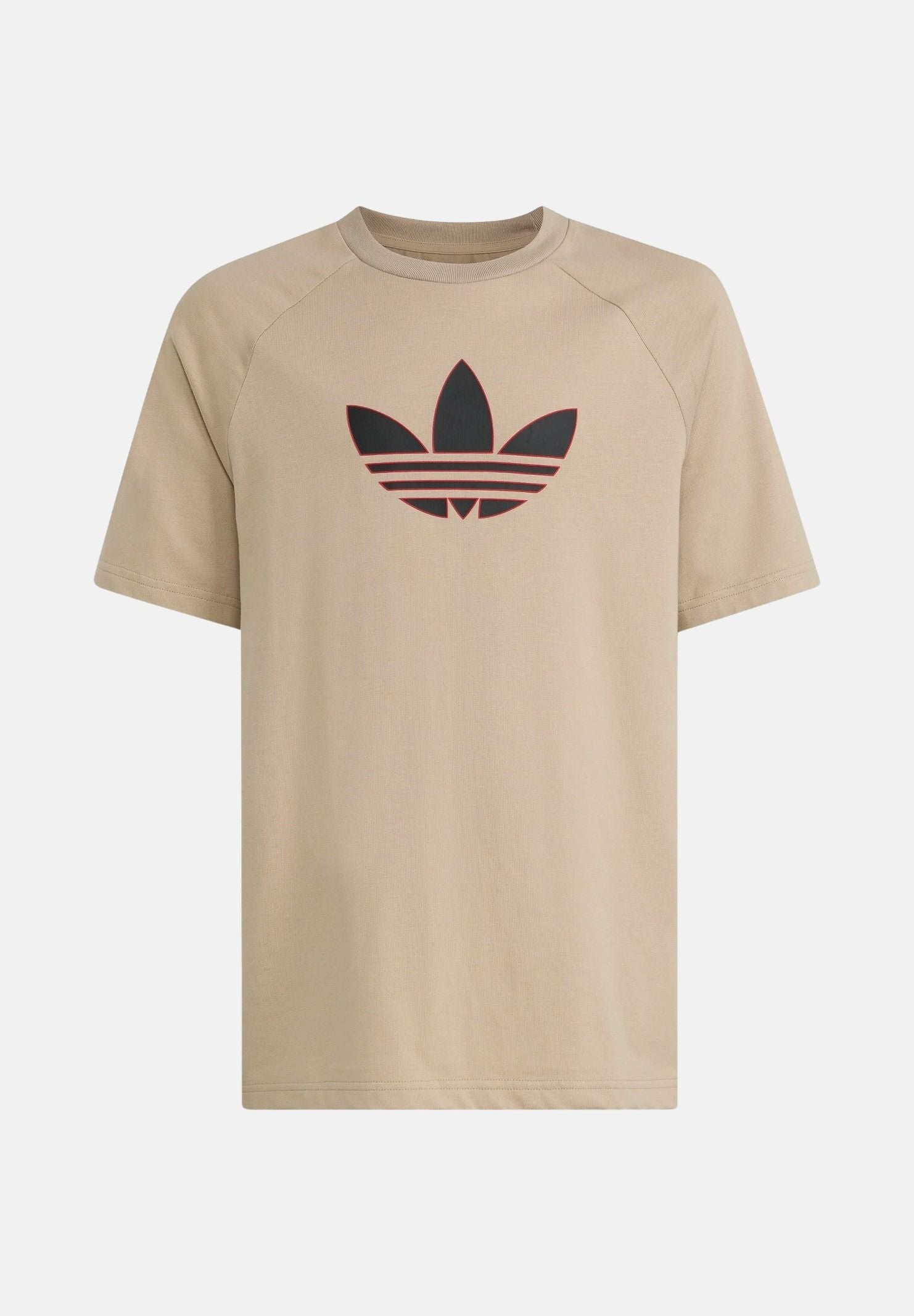 ADIDAS ORIGINALS T-shirt a manica corta Trefoil Loose beige per bambino e bambina KE2874 . ADIDAS ORIGINALS