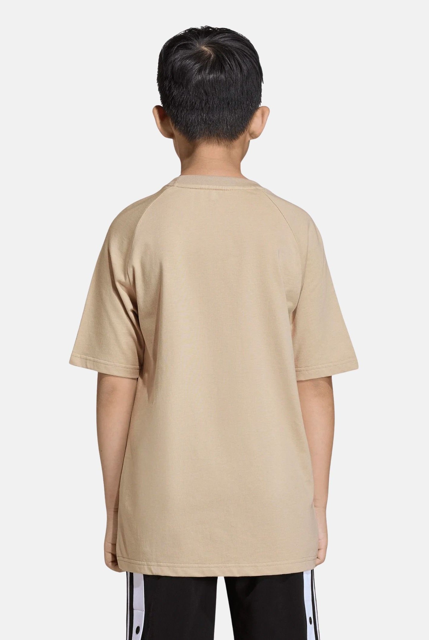 ADIDAS ORIGINALS T-shirt a manica corta Trefoil Loose beige per bambino e bambina KE2874 . ADIDAS ORIGINALS