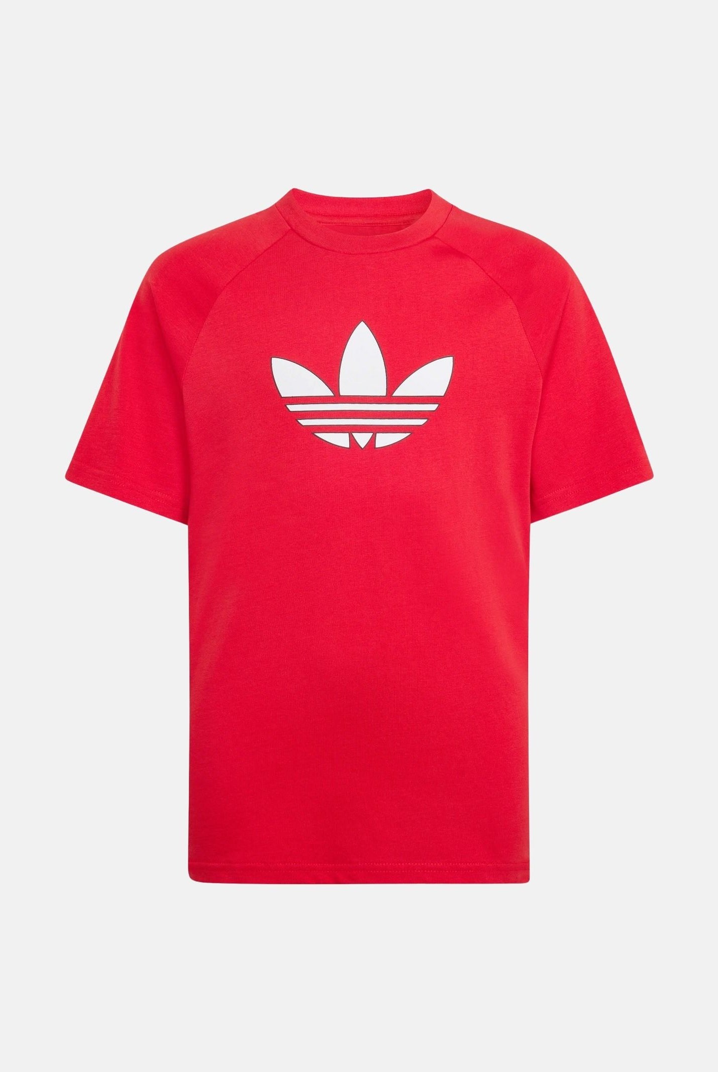 ADIDAS ORIGINALS T-shirt a manica corta Trefoil Loose rossa per bambino e bambina KE2875 . ADIDAS ORIGINALS