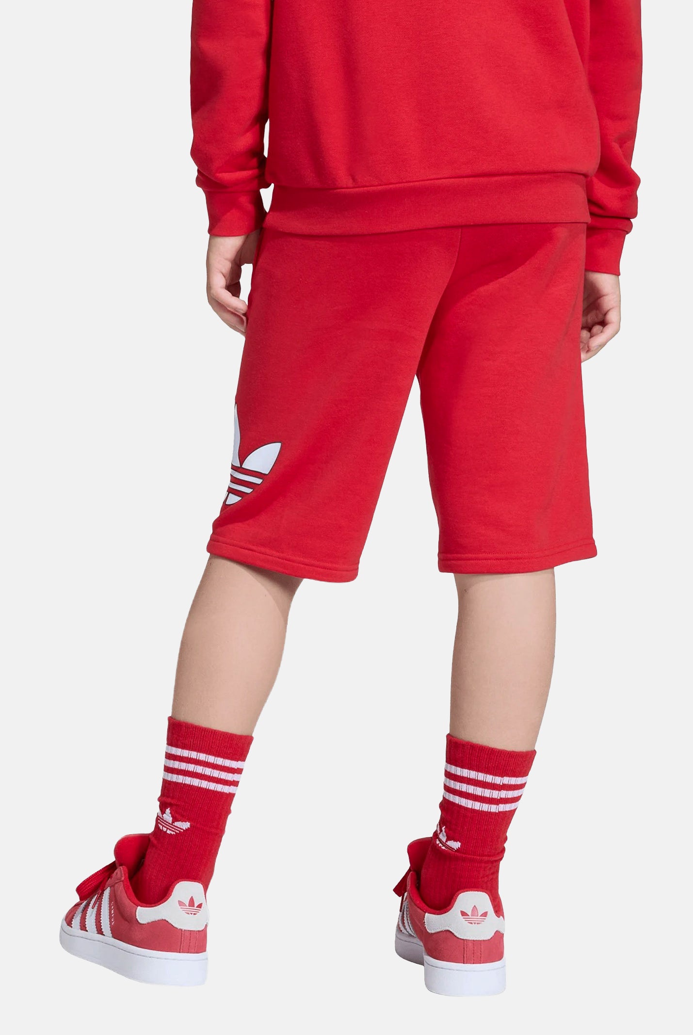 ADIDAS ORIGINALS Shorts sportivo TREFOIL rosso per bambino e bambina KE2891 . ADIDAS ORIGINALS