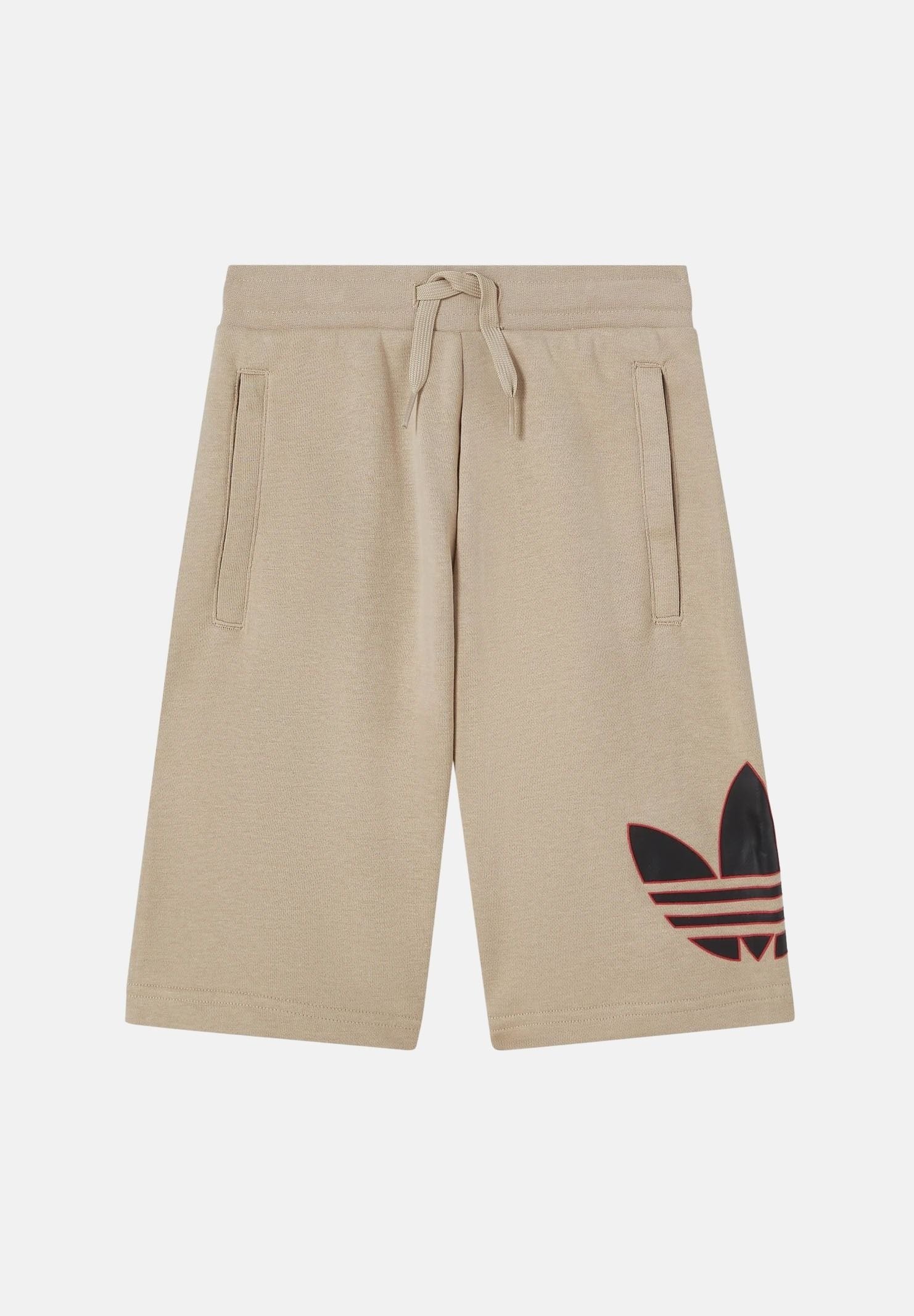 ADIDAS ORIGINALS Shorts sportivo TREFOIL beige per bambino e bambina KE2892 . ADIDAS ORIGINALS