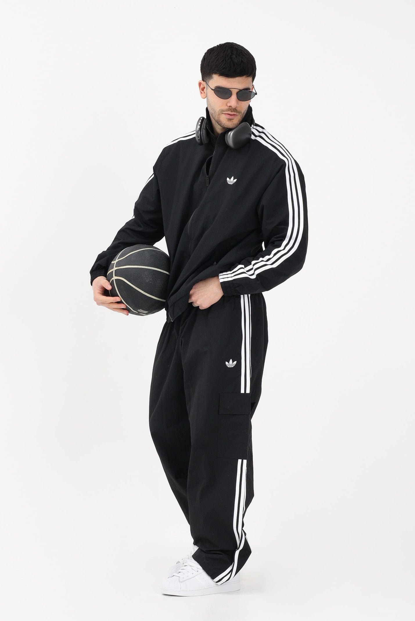 ADIDAS ORIGINALS Pantalone sportivo Cargo Adicolor Classics 3-Stripes nero da uomo KE2927 . ADIDAS ORIGINALS