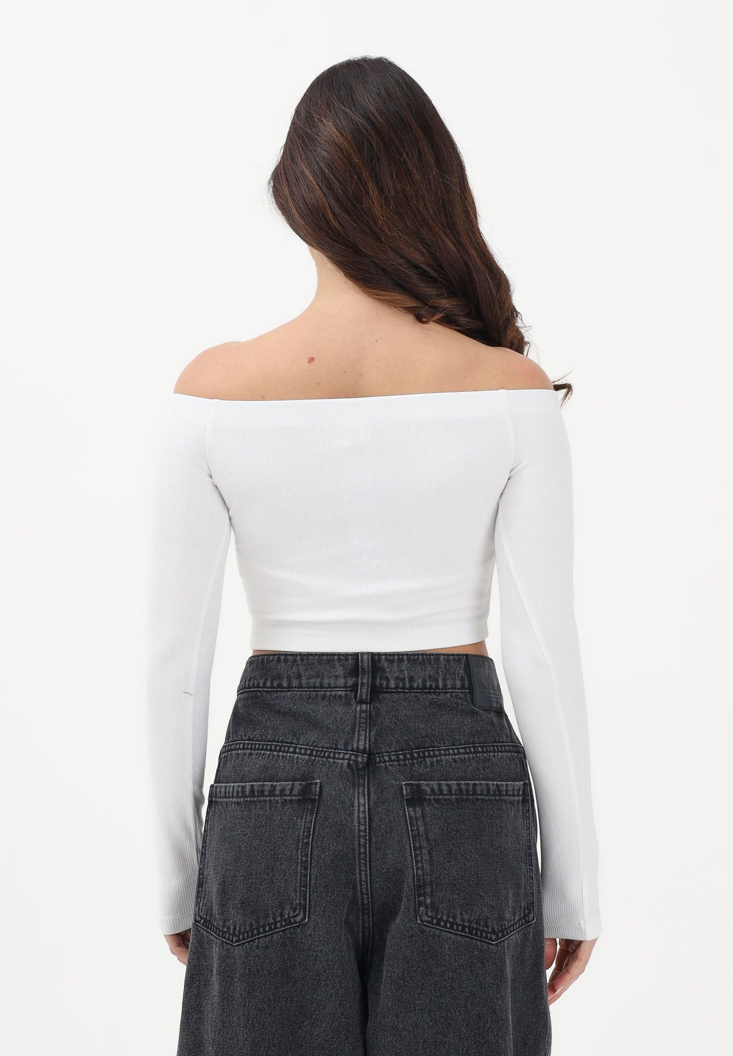 ADIDAS ORIGINALS Top Essentials Rib Off bianco da donna KE3153 . ADIDAS ORIGINALS