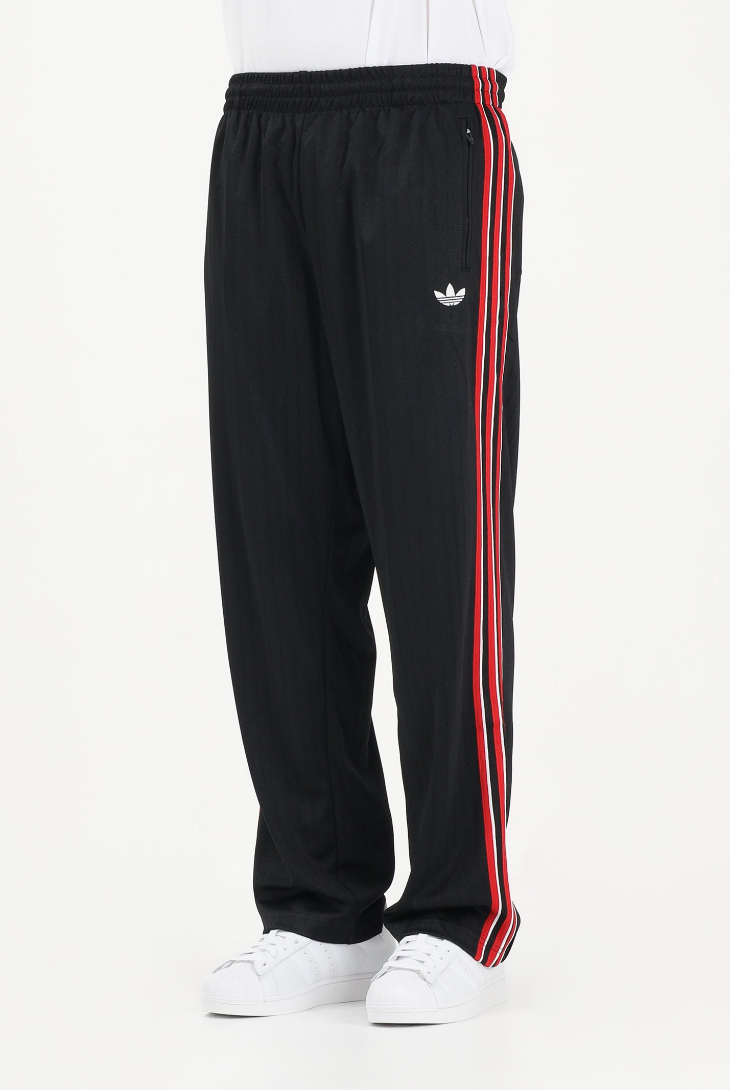 ADIDAS ORIGINALS Pantalone sportivo Firebird nero e rosso da uomo KE3457 . ADIDAS ORIGINALS