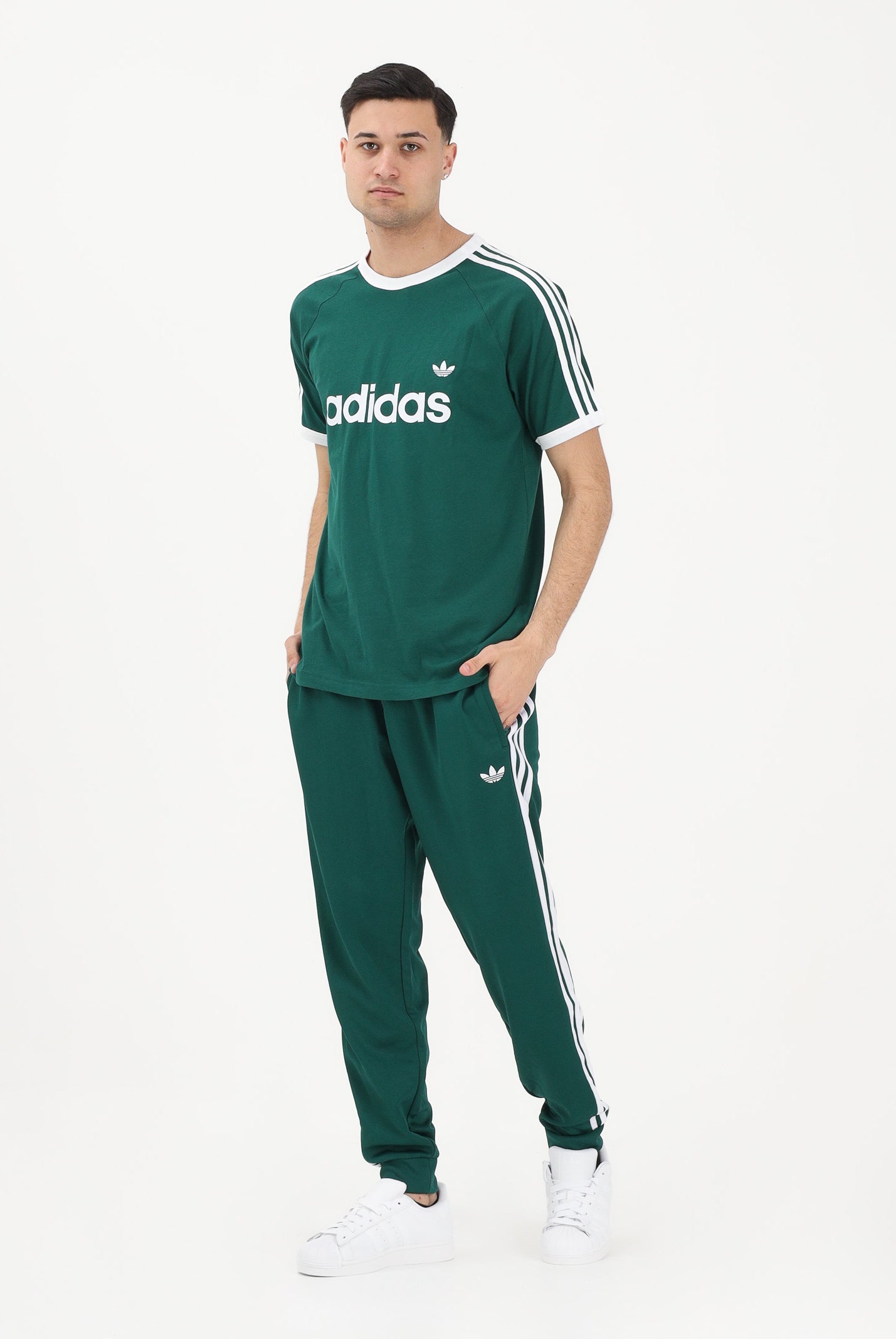 ADIDAS ORIGINALS Pantalone sportivo SST verde da uomo KE3514 . ADIDAS ORIGINALS