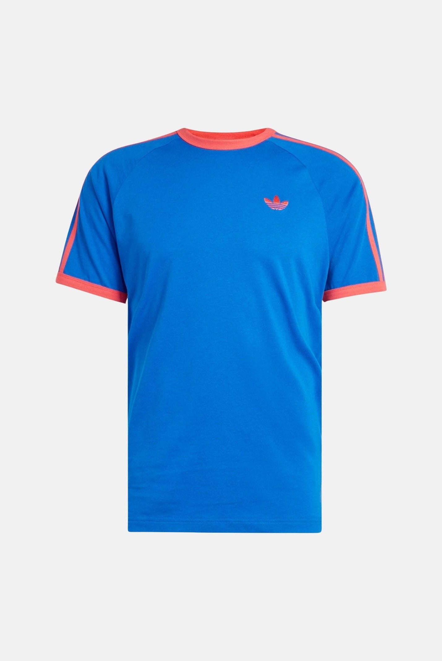 ADIDAS ORIGINALS T-shirt 3-Stripes Blue blu da uomo con righe a contrasto KE3531 . ADIDAS ORIGINALS