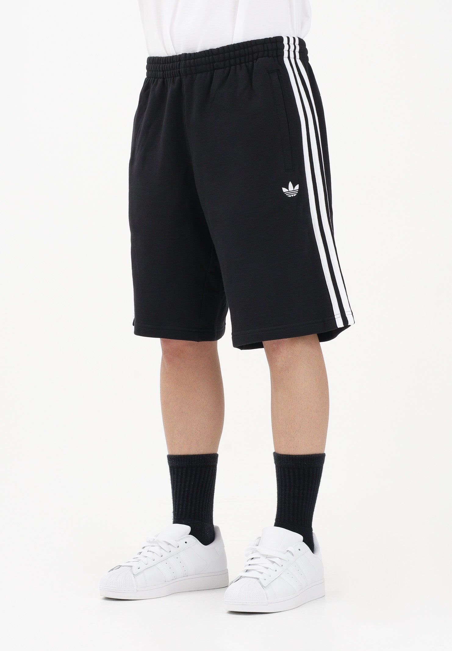 ADIDAS ORIGINALS Shorts sportivo 3-STRIPES nero da uomo KE3566 . ADIDAS ORIGINALS