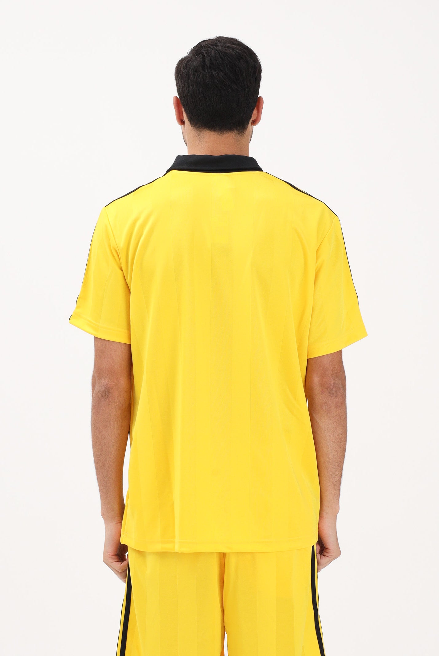 ADIDAS ORIGINALS Polo a manica corta Archive Collar Engineered Jersey gialla da uomo KE3581 . ADIDAS ORIGINALS