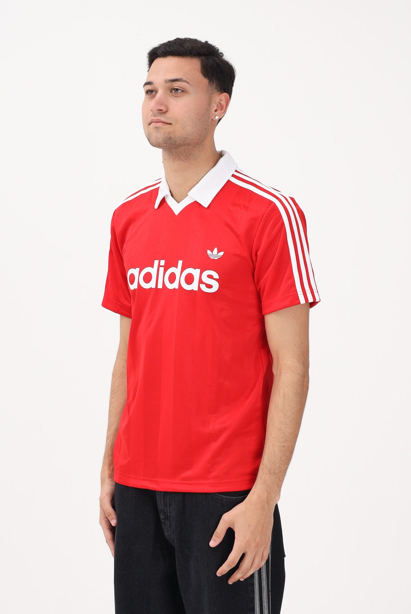 ADIDAS ORIGINALS Polo a manica corta ARCHIVE COLLAR ENGINEERED rossa da uomo KE3583 . ADIDAS ORIGINALS