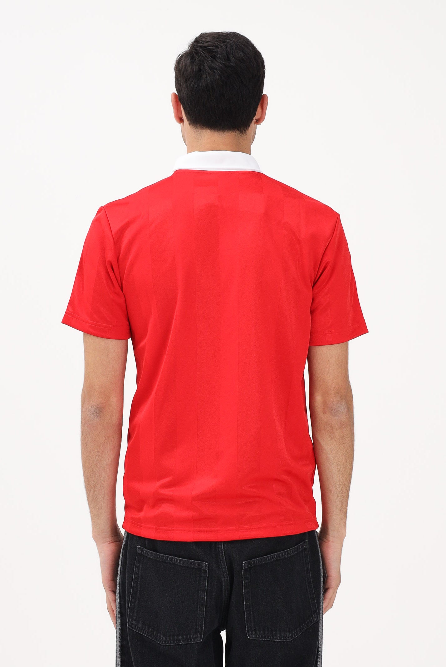 ADIDAS ORIGINALS Polo a manica corta ARCHIVE COLLAR ENGINEERED rossa da uomo KE3583 . ADIDAS ORIGINALS