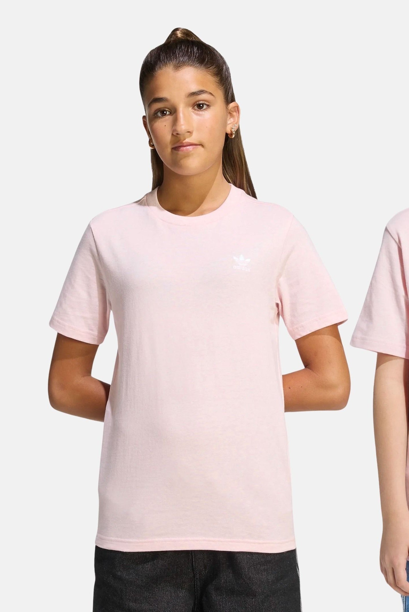 ADIDAS ORIGINALS T-shirt Trefoil rosa pink per bambina KE3746 . ADIDAS ORIGINALS