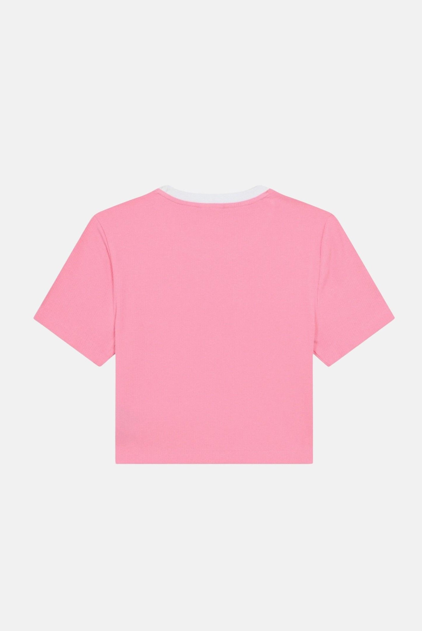 ADIDAS ORIGINALS T-shirt a manica corta Tight Mini Rib rosa da bambina KE4914 . ADIDAS ORIGINALS