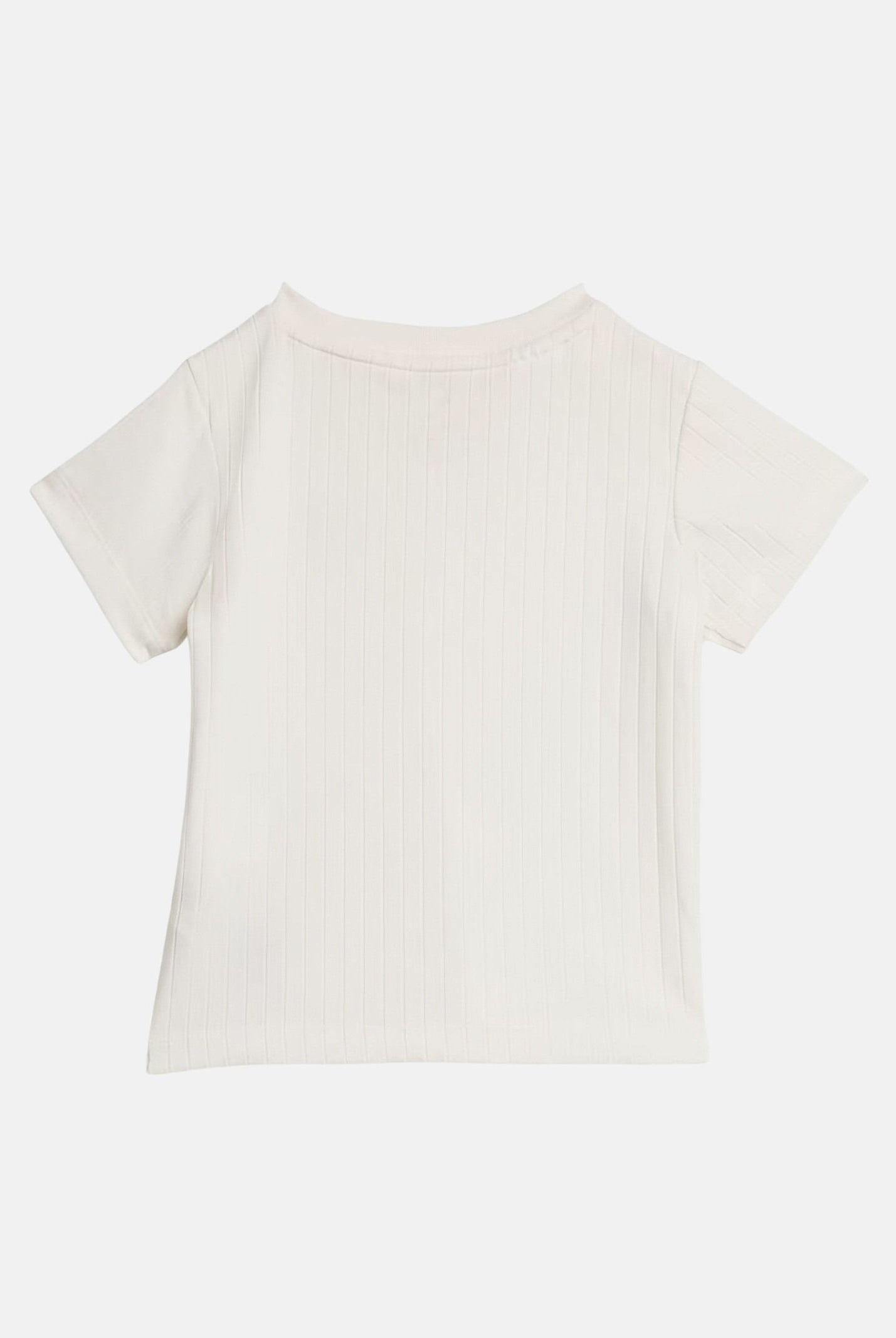 ADIDAS ORIGINALS Completino Wide Rib con T-shirt e short a coste larghe bianco nero da neonato KE4984 . ADIDAS ORIGINALS
