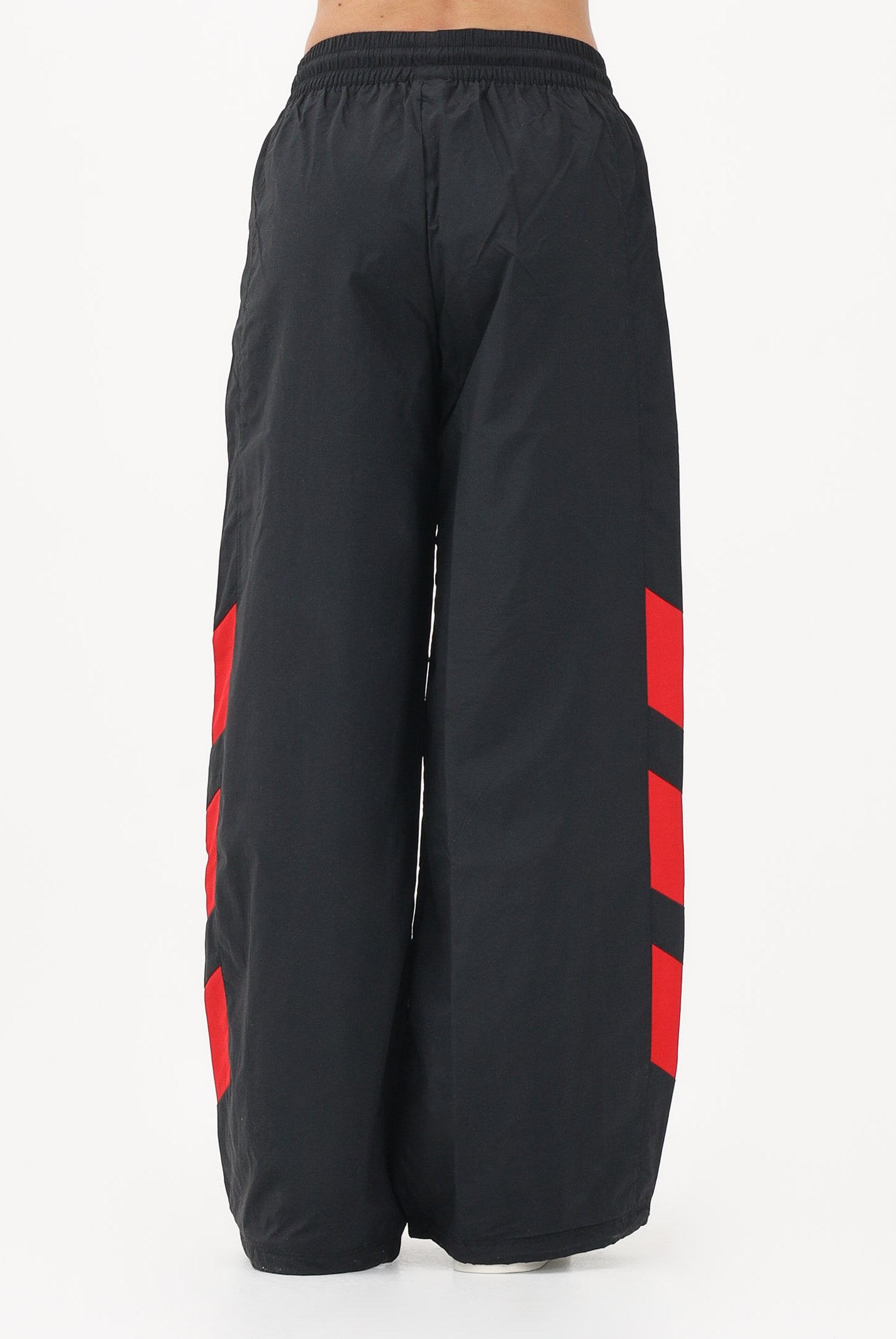 ADIDAS ORIGINALS Pantalone sportivo Blocked Washed nero e rosso da donna KE5037 . ADIDAS ORIGINALS